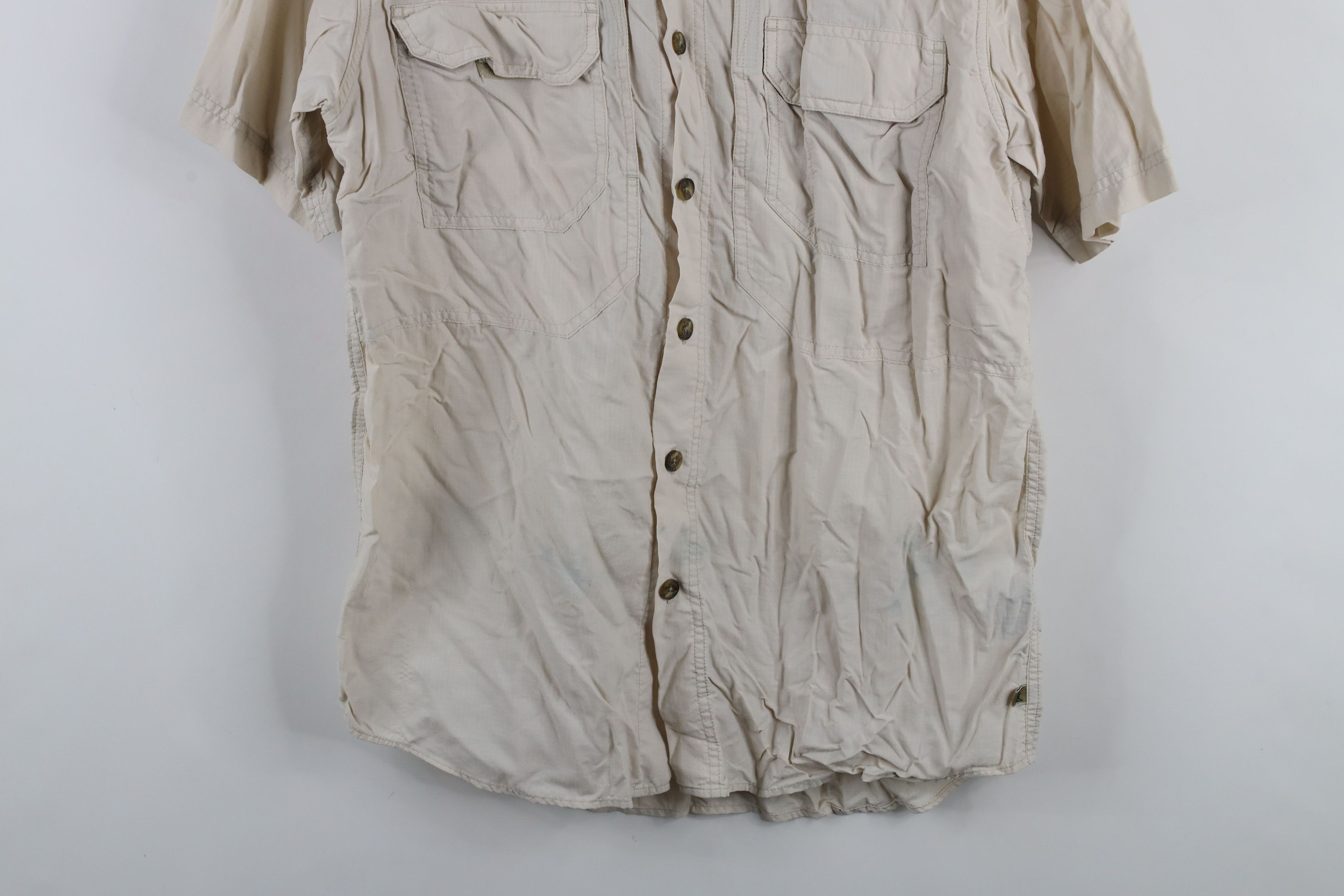 Royal Robbins × Vintage Vintage 90s Royal Robbins Ripstop Short Sleeve Button Shirt Size US S / EU 44-46 / 1 - 3 Thumbnail
