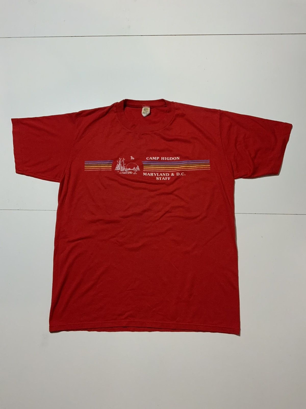 Vintage Vintage Velva Sheen Camp Higdon Maryland D.C. Staff T-Shirt Size US XL / EU 56 / 4 - 2 Thumbnail
