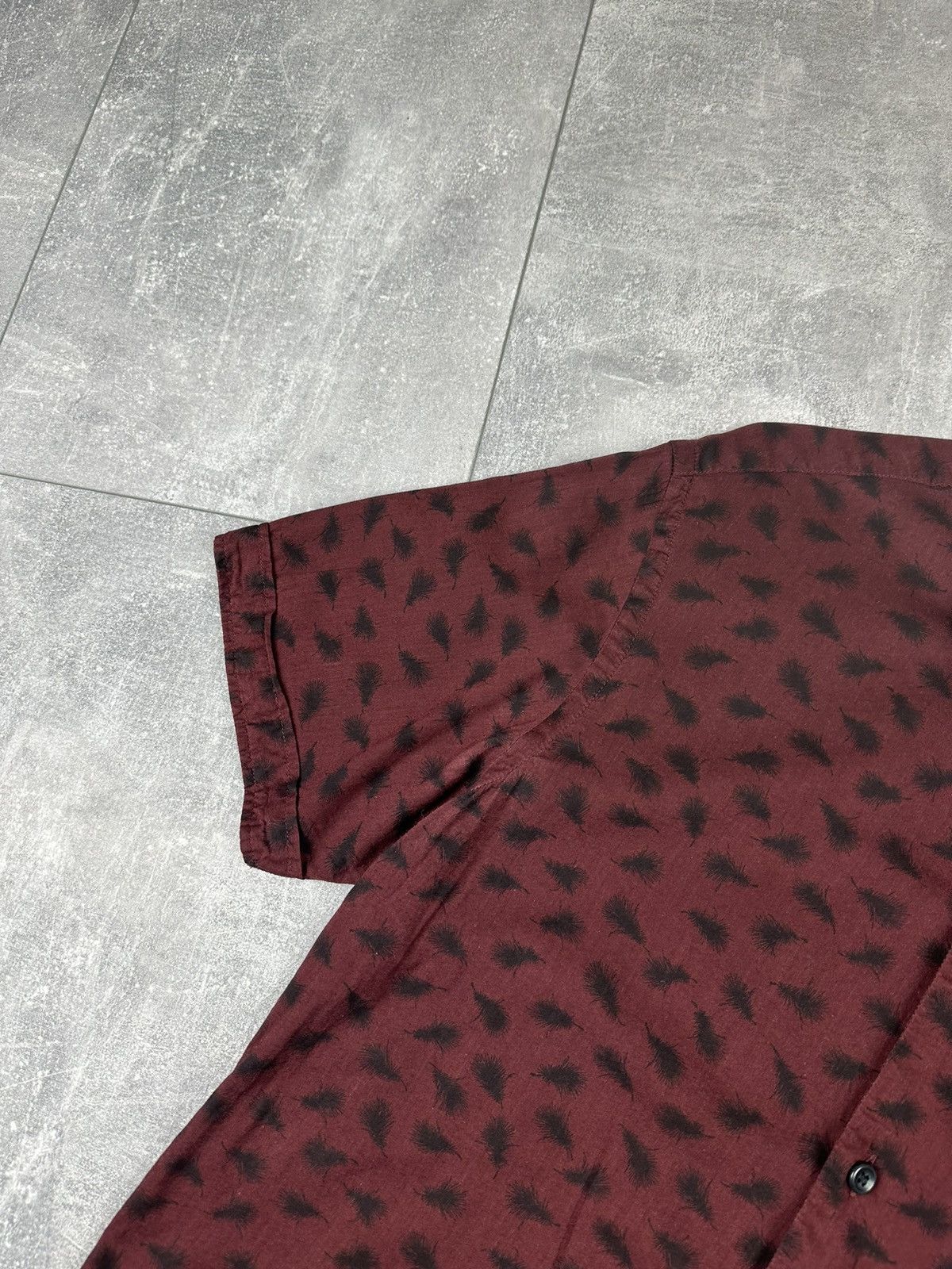 Allsaints Allsaints Burgundy Havre SS Shirt Button Up Size US XS / EU 42 / 0 - 8 Thumbnail
