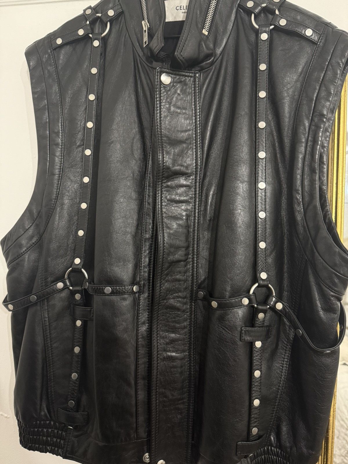 Celine Cosmic Cruiser Biker Vest *Rare* Size US L / EU 52-54 / 3 - 2 Thumbnail