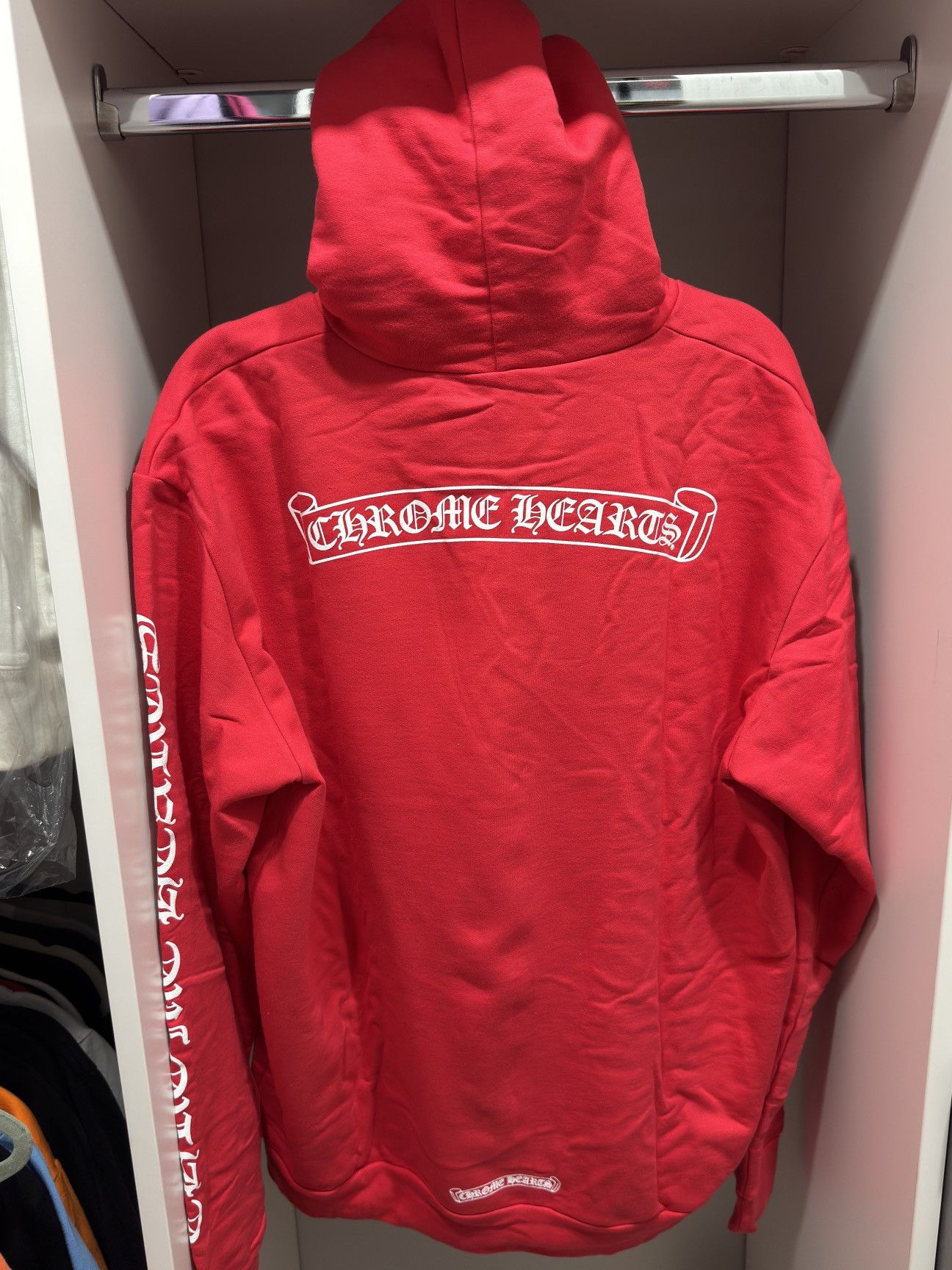 Chrome Hearts Chrome Hearts Red Hoodie Size US L / EU 52-54 / 3 - 3 Thumbnail