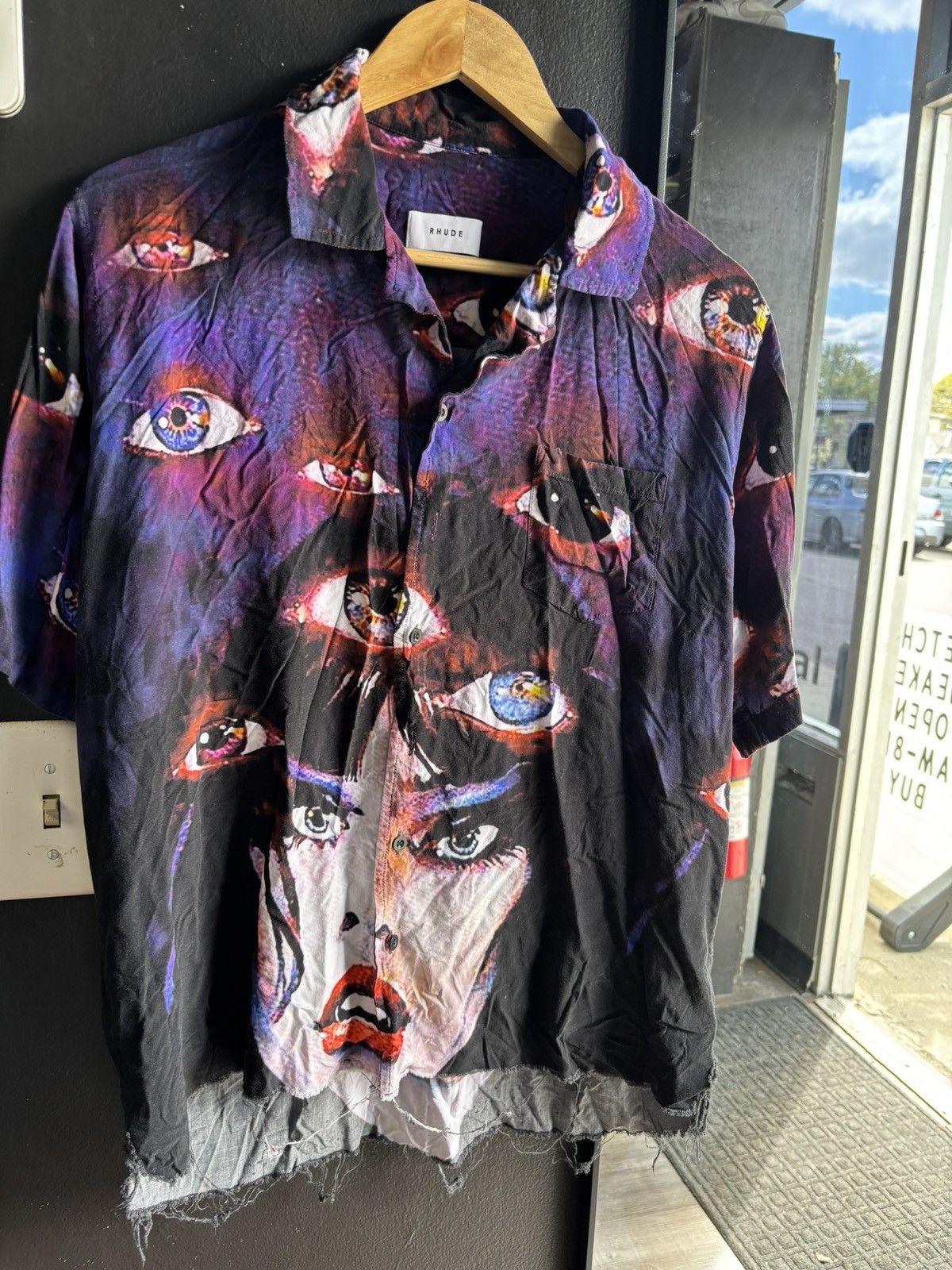 Rhude Rhude purple eyes button-up shirt Size US M / EU 48-50 / 2 - 1 Thumbnail