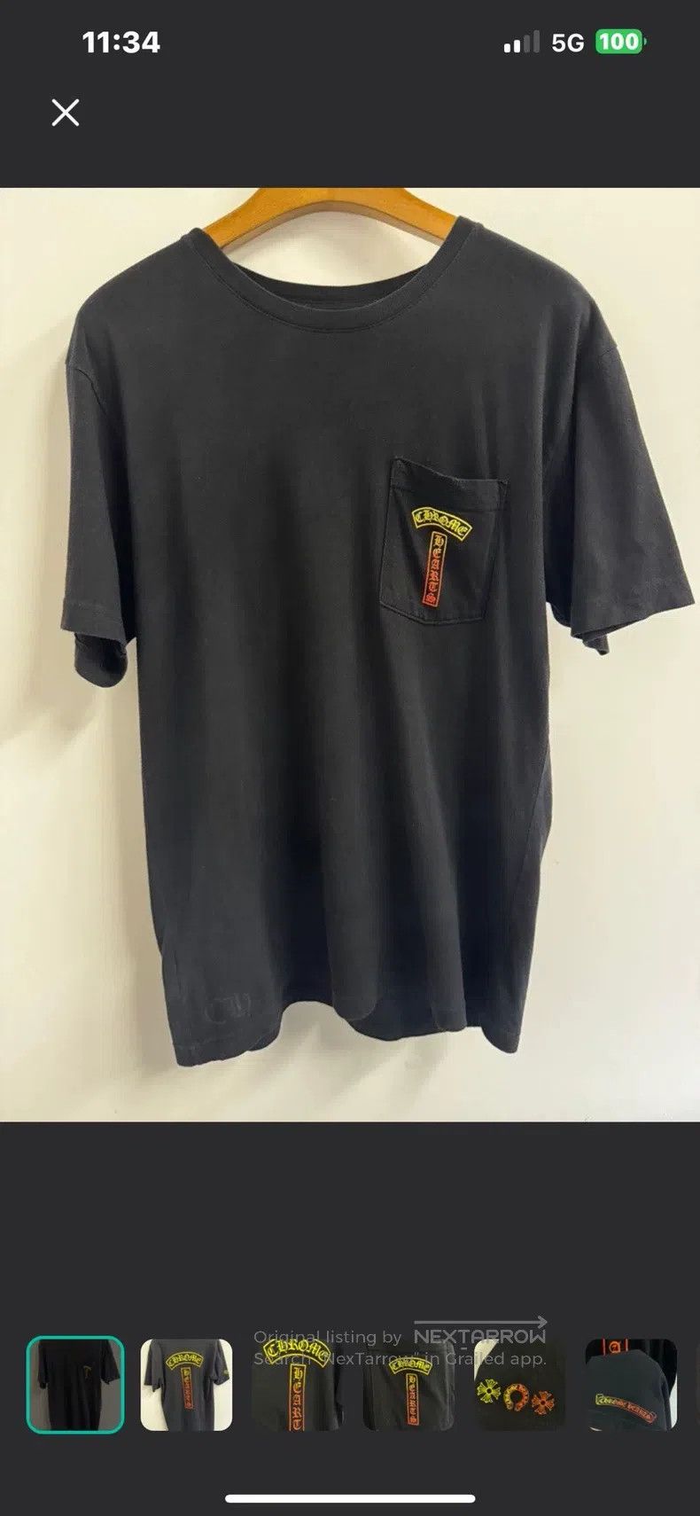Chrome Hearts CHROME HEARTS Size L Sanskrit short sleeve with gradient sc Size US L / EU 52-54 / 3 - 1 Thumbnail
