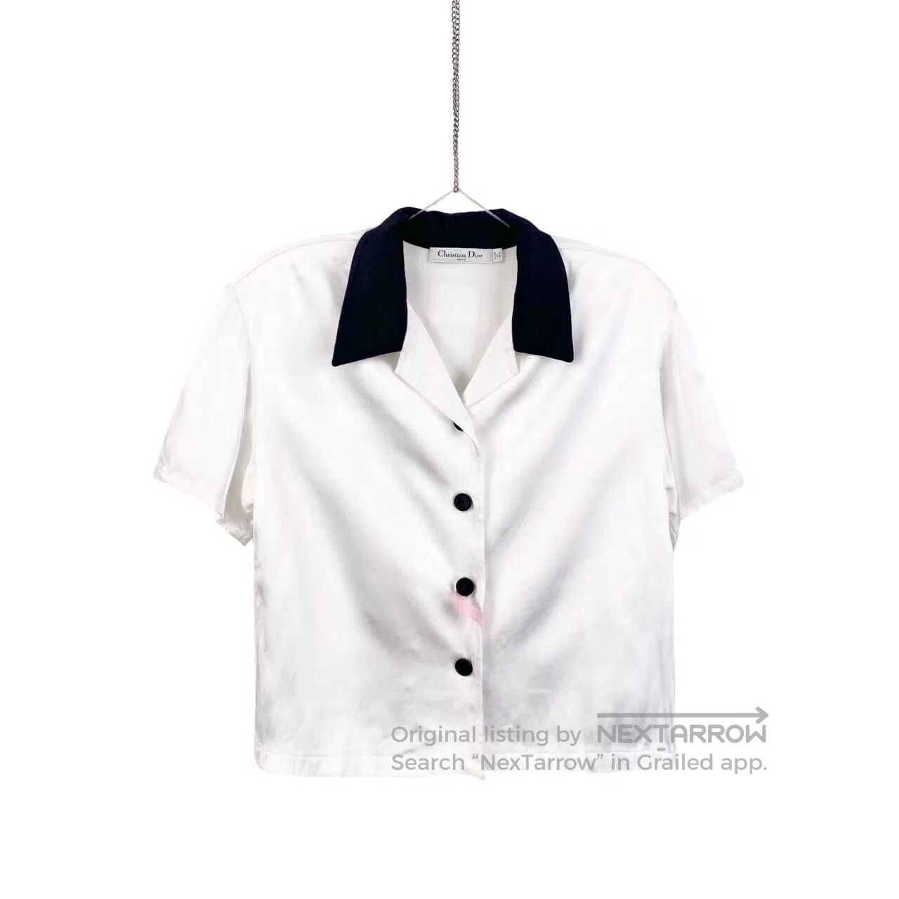 Dior Dior Logo color-blocked short-sleeved shirt on the back| Size S / US 4 / IT 40 - 1 Thumbnail