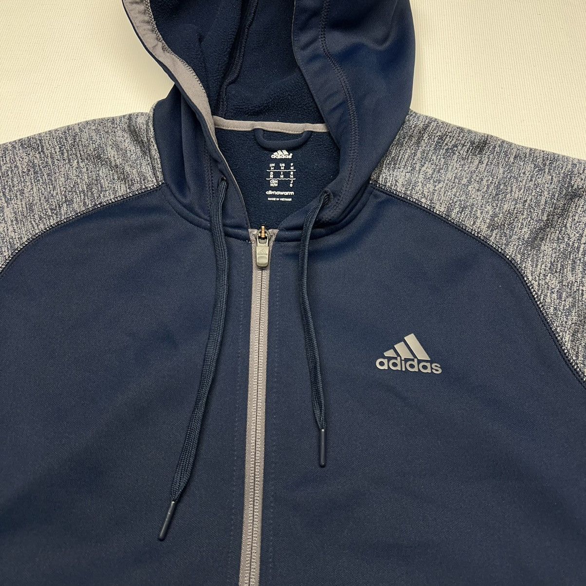 Adidas Adidas Hoodie Blue Climawarm Sweatshirt Full Zip Sweater Size US M / EU 48-50 / 2 - 6 Thumbnail