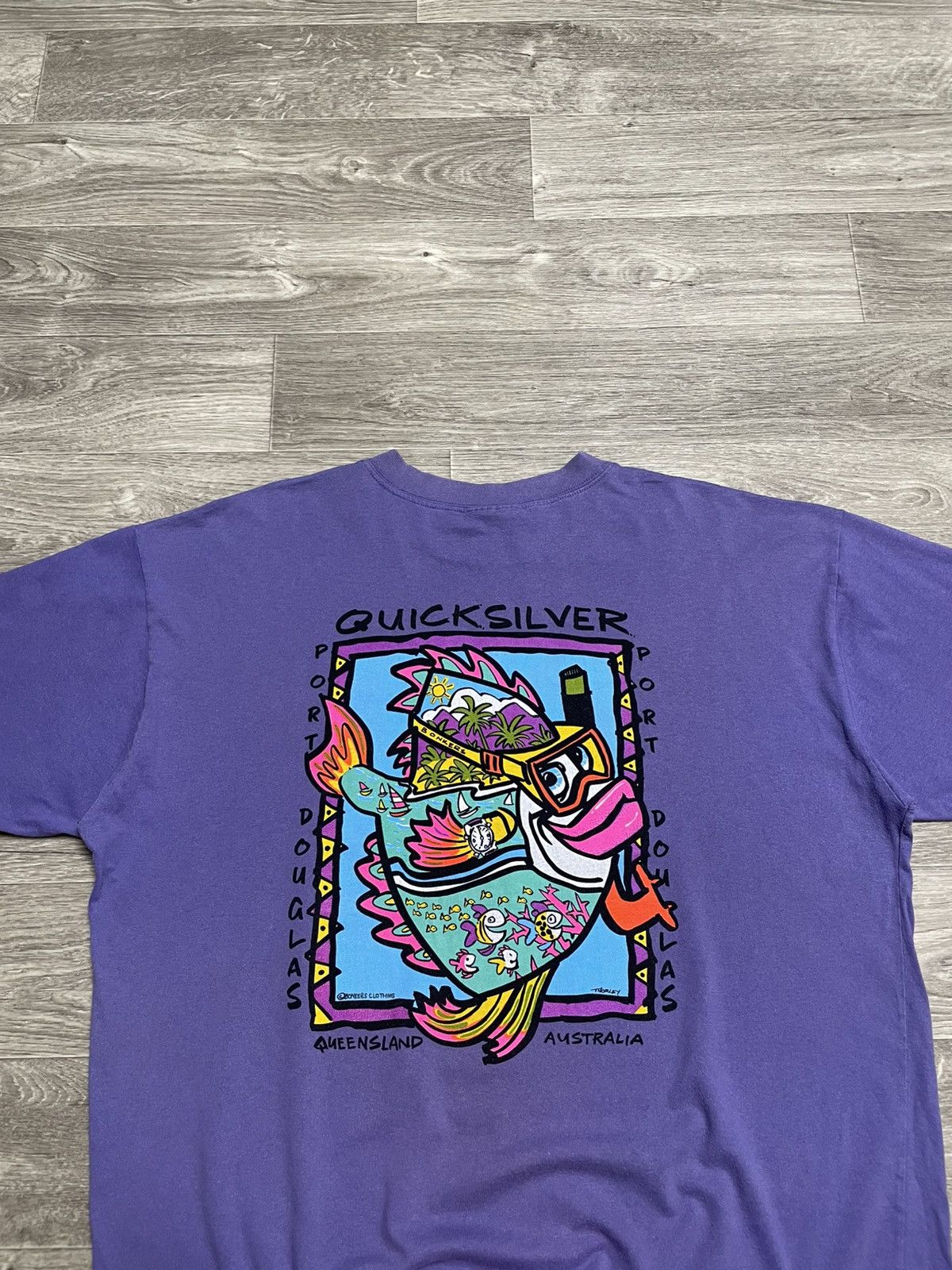Quiksilver Vintage Quicksilver x Bonkers Australia Surf Style T-Shirt Size US XL / EU 56 / 4 - 12 Thumbnail