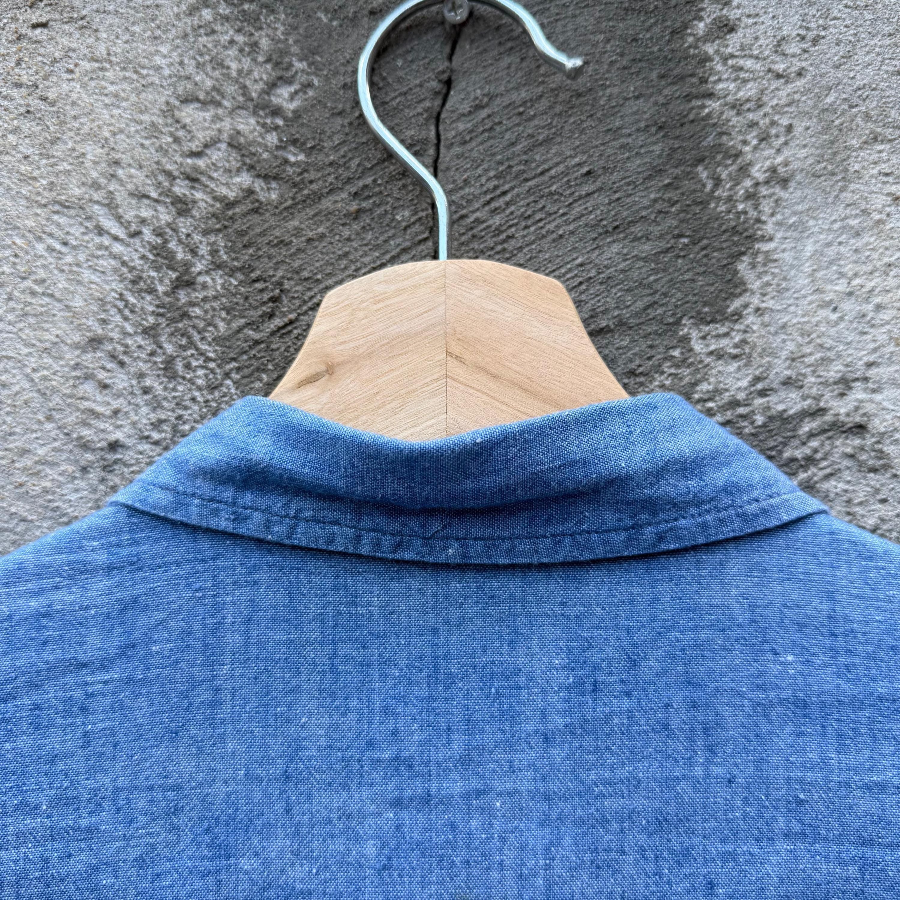 Vintage 60's USN Chambray Short Sleeve Selvedge Button Down Shirt Size US M / EU 48-50 / 2 - 8 Thumbnail