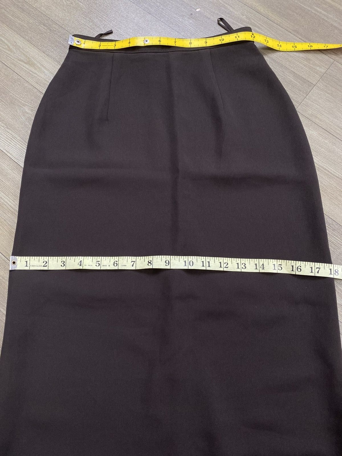 Tricot Comme des Garcons AD1993 Vintage Tricot Comme des Garcons CDG Brown Midi Skirt Size 26" / US 2 / IT 38 - 13 Thumbnail