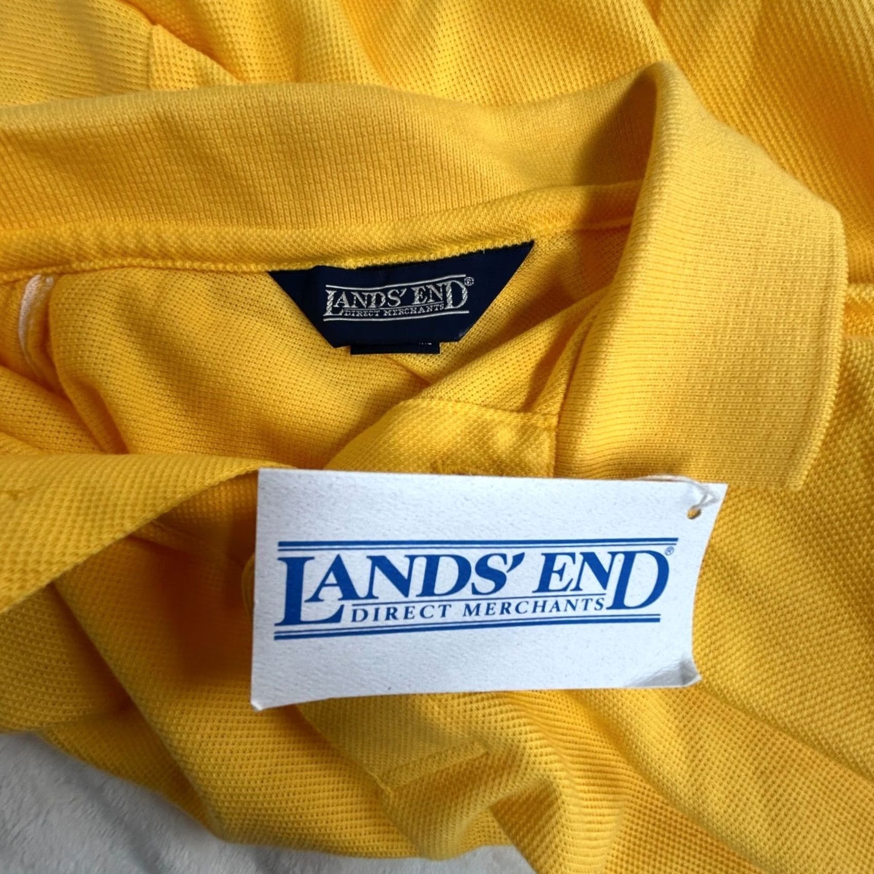 Lands' End Lands’ End Polo Shirt Large Tall Yellow Cotton Short Sleeve Casual New Men’s Polo Shirt Large Tall Yellow Cotton Short Sleeve Casual New Size US L / EU 52-54 / 3 - 3 Thumbnail