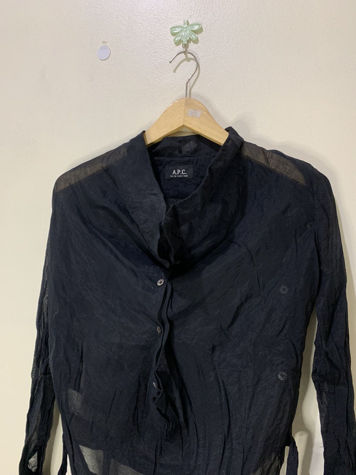A.P.C. × Designer × Vintage Vintage A.P.C Blouse Mesh Top Shirt Size M / US 6-8 / IT 42-44 - 2 Thumbnail