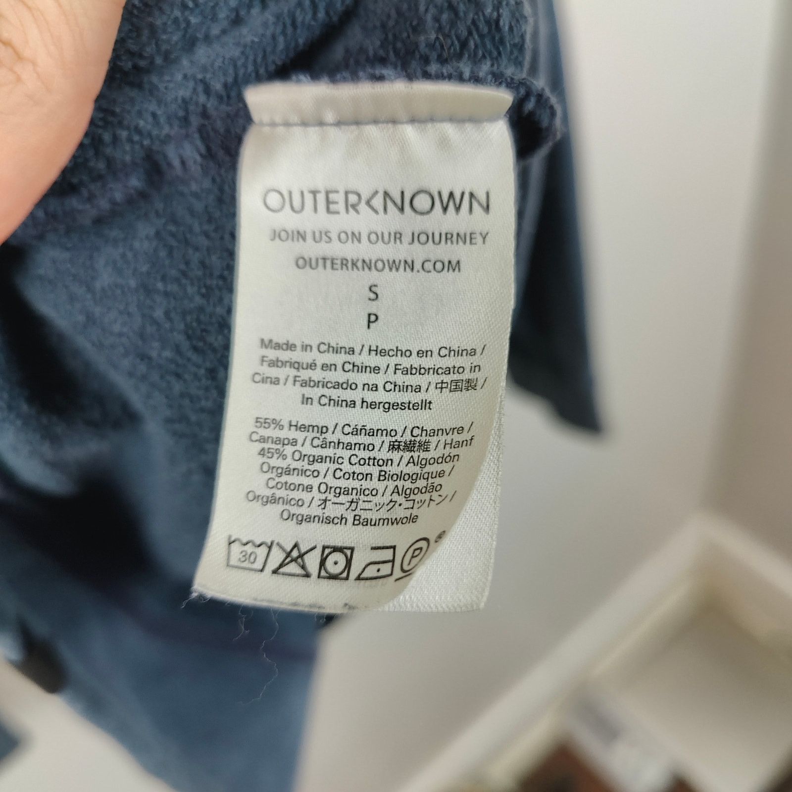 Outerknown Outerknown Sur Sweatshirt Mens Small Admiral Blue Organic Size US S / EU 44-46 / 1 - 9 Thumbnail