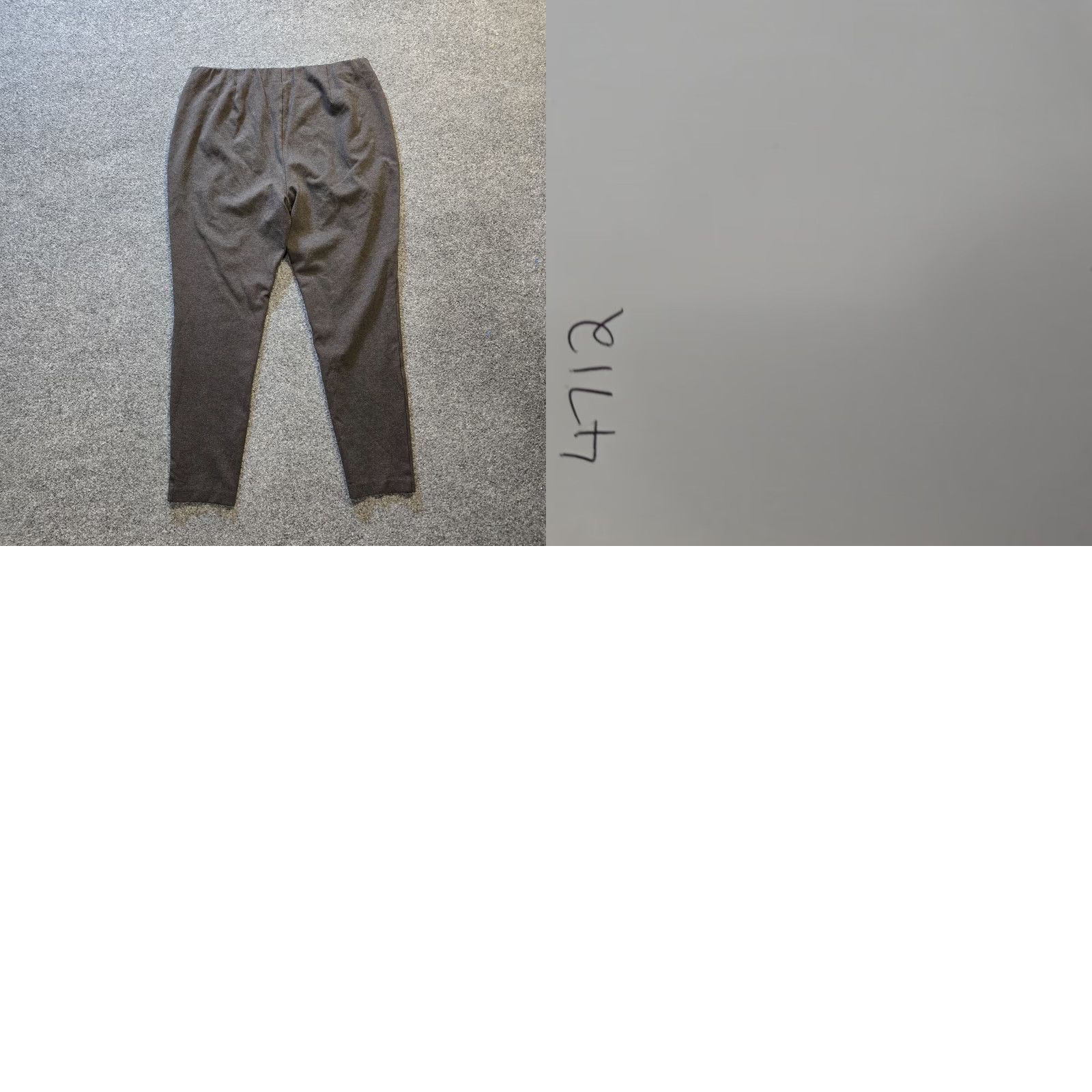 J. Jill J. Jill Pants Women's Large Brown Ponte Slim Leg Cropped Elastic Waist Casual Size 36" / US 14 / IT 50 - 8 Thumbnail