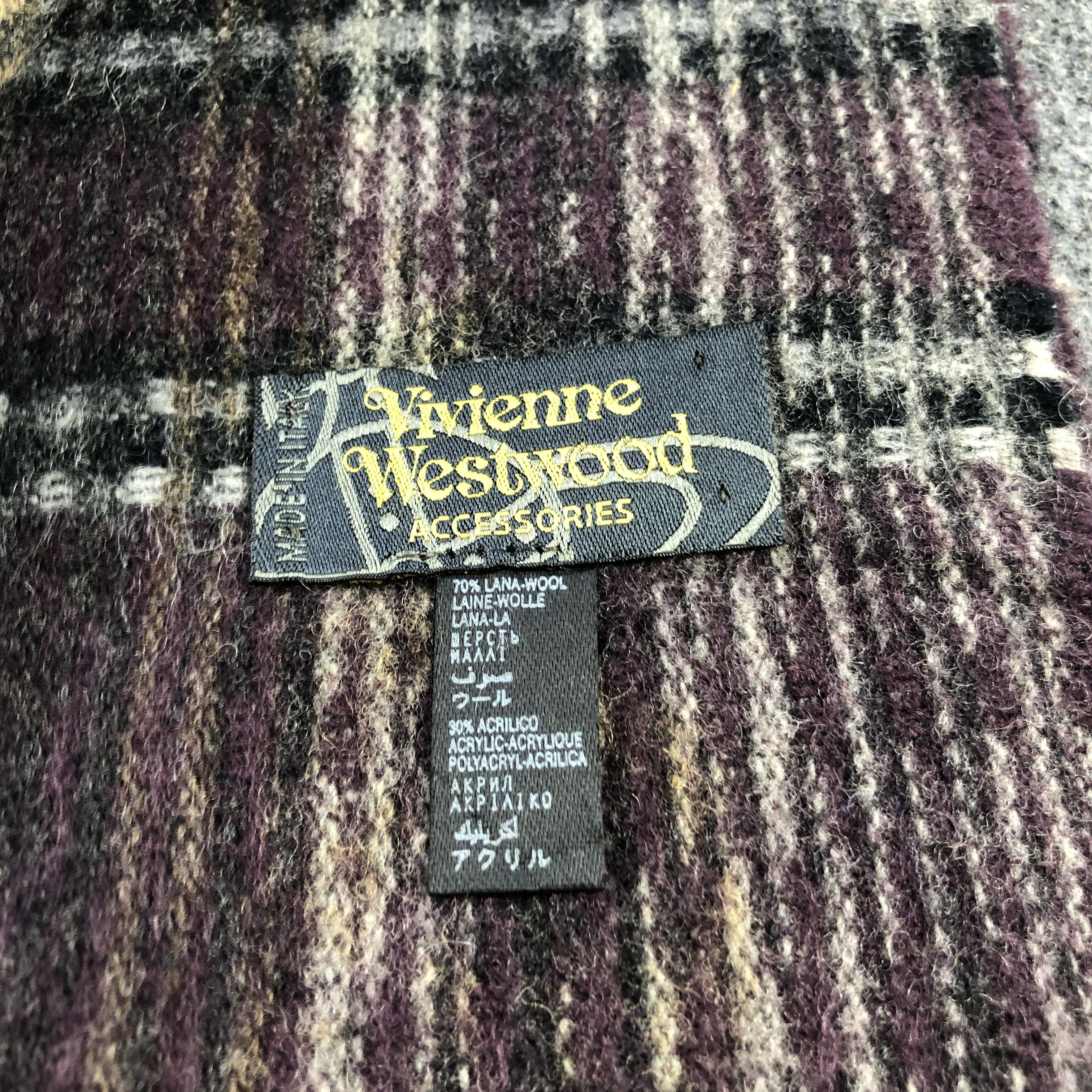 Vivienne Westwood Vivienne Westwood Wool Scarf Muffler V2954 Size ONE SIZE - 6 Thumbnail