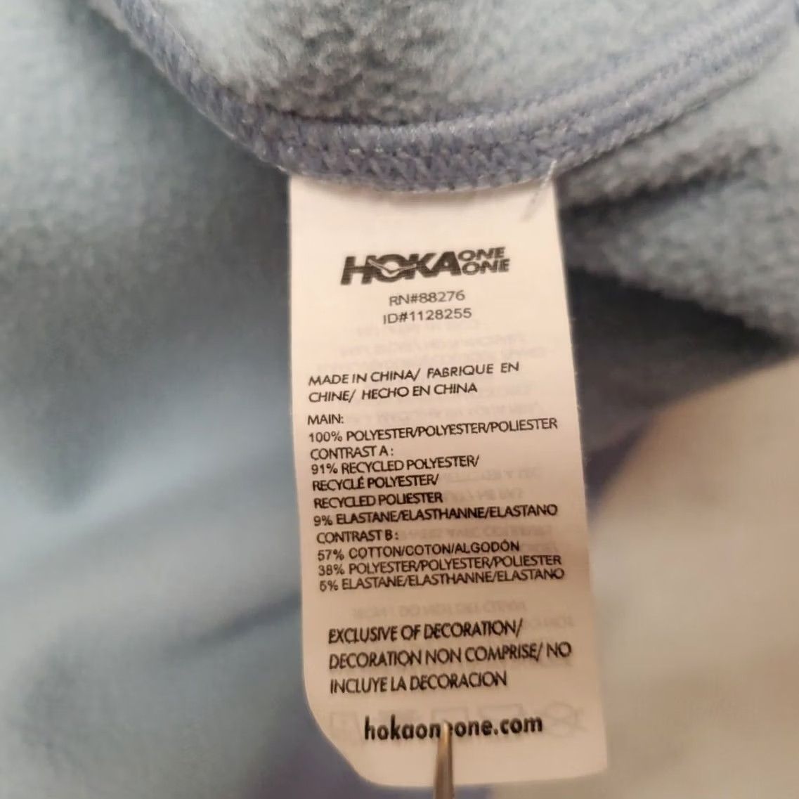 Vintage Hoka One Fleece Pullover Womens Medium Blue Long Sleeve Casual Top Thumb Holes Size M / US 6-8 / IT 42-44 - 6 Thumbnail