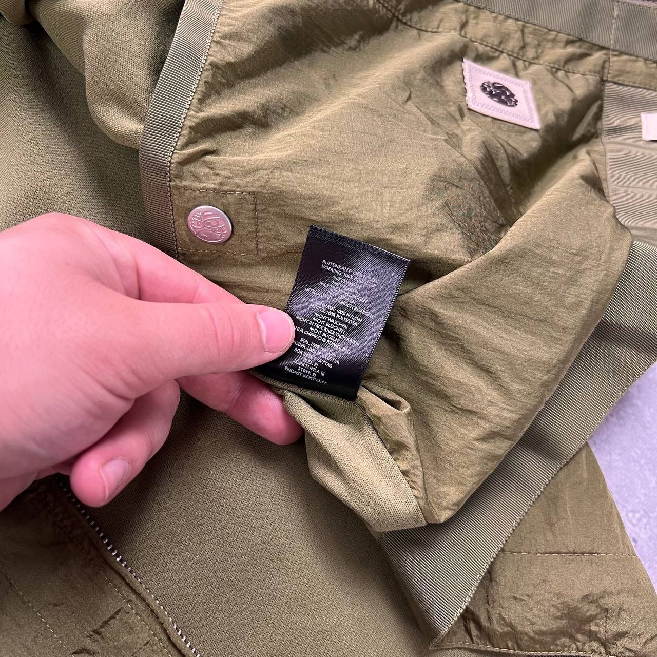 Pretty Green Pretty Green Crinkle Nylon Light Jacket Green Size L Size US L / EU 52-54 / 3 - 10 Thumbnail