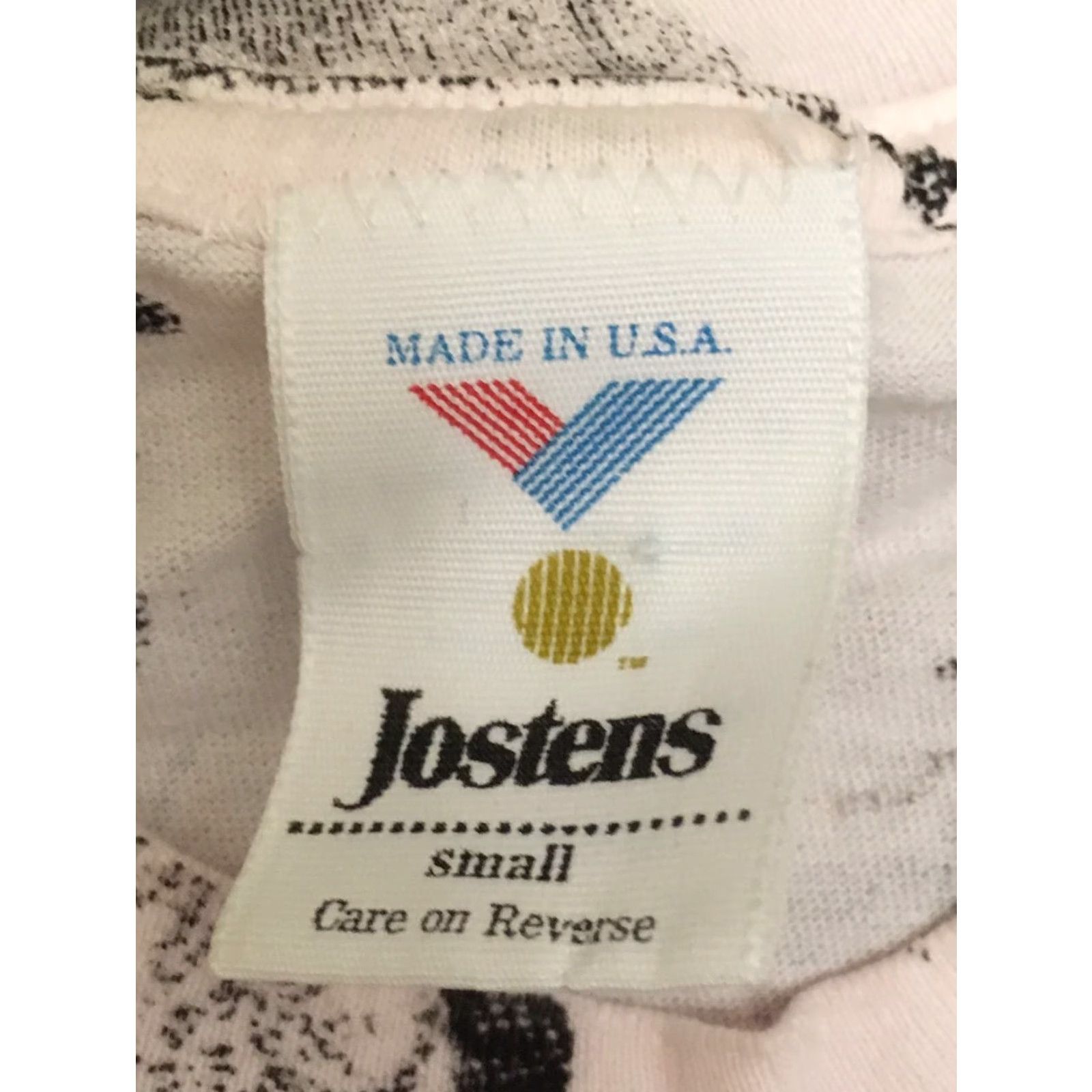 NBA VINTAGE Portland Trail Blazers All Over Print Tee Jostens USA Small NBA AOP Shirt Mens White 90s Basketball Graphic Tee Size 36R - 5 Thumbnail
