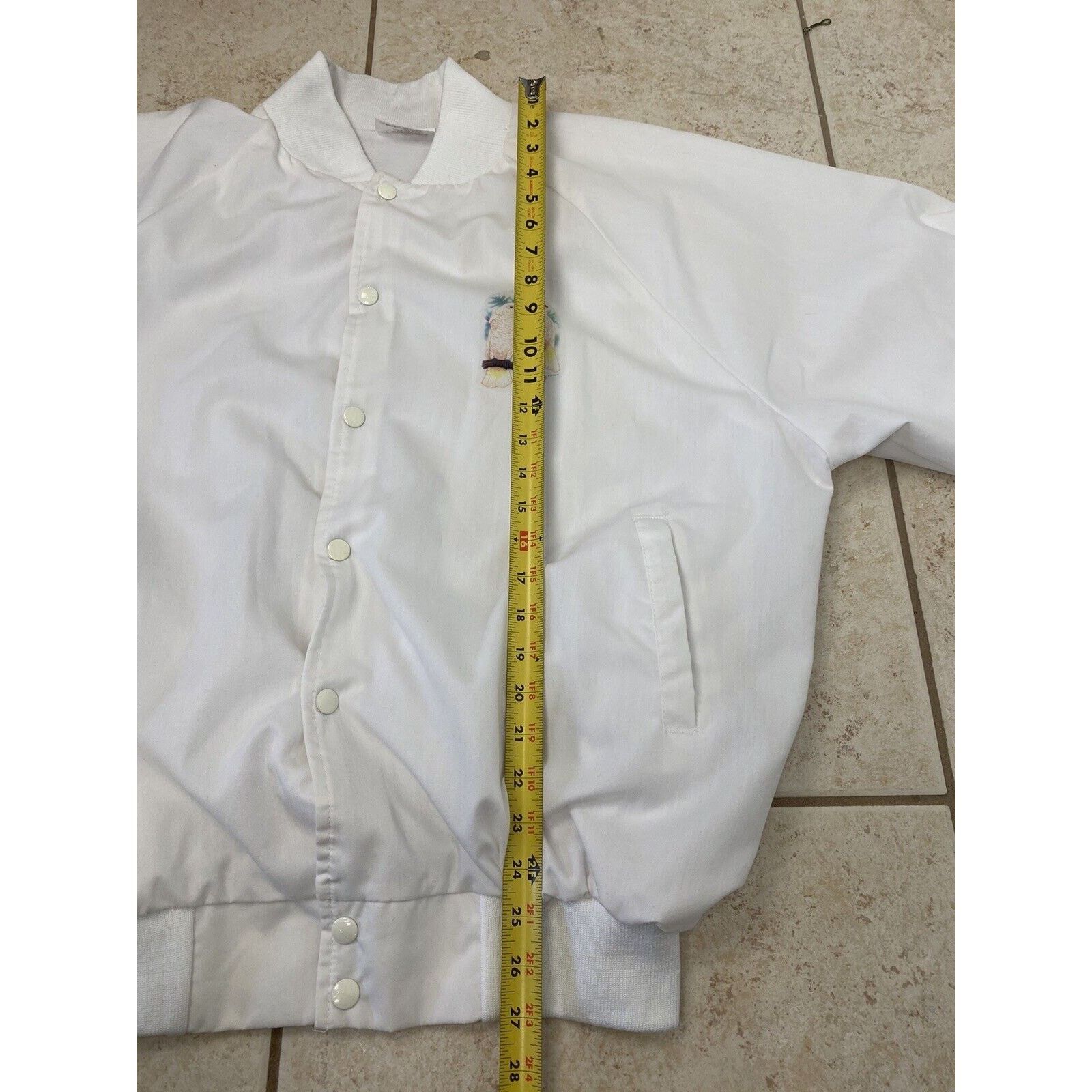 Auburn Sportswear VTG Auburn White Snap Button Jacket Cockatoo Bird Tropical Size US XL / EU 56 / 4 - 13 Thumbnail