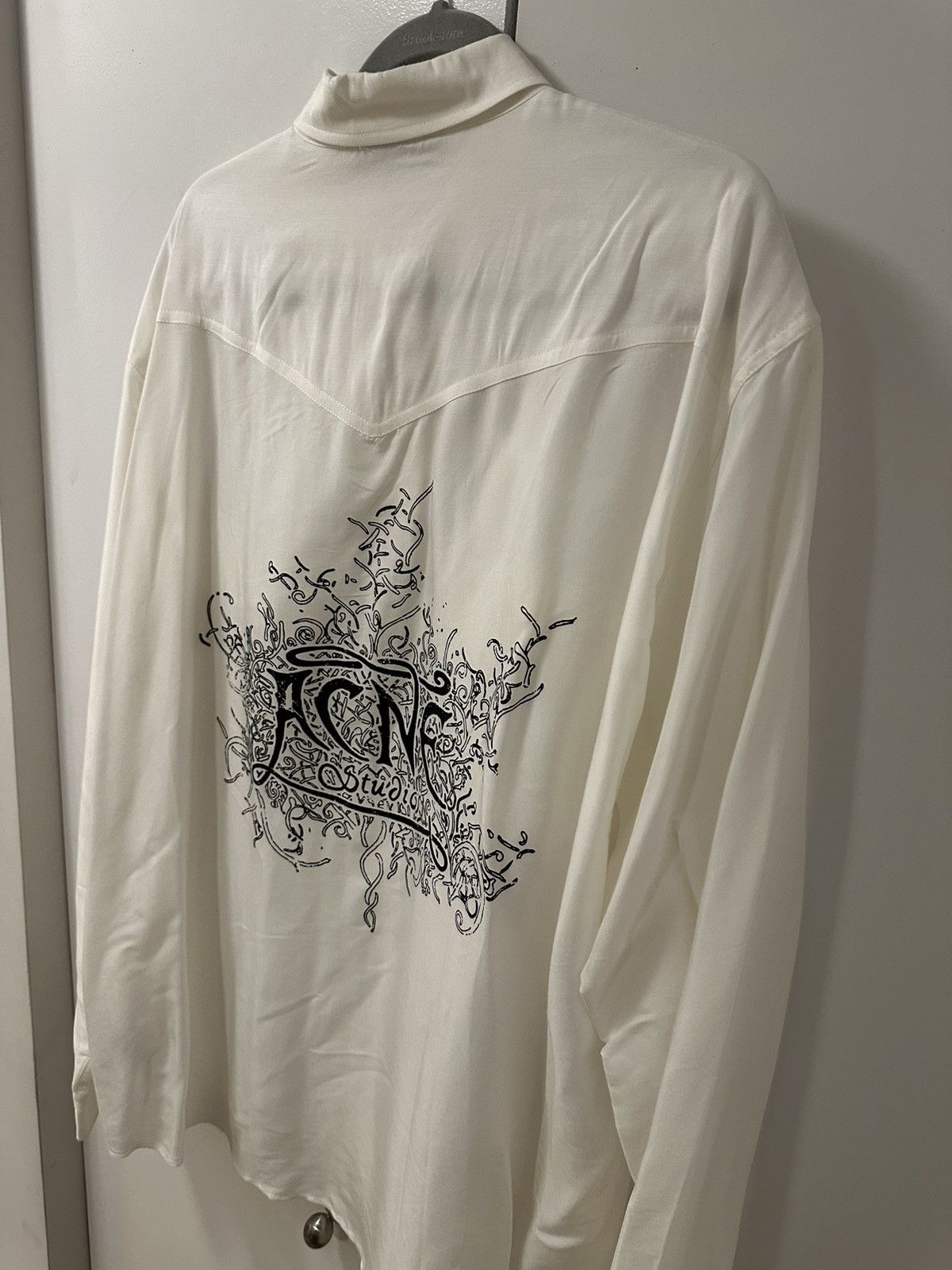 Acne Studios Sandrok Fluid Viscose Western Shirt, size 52 Size US XL / EU 56 / 4 - 8 Thumbnail