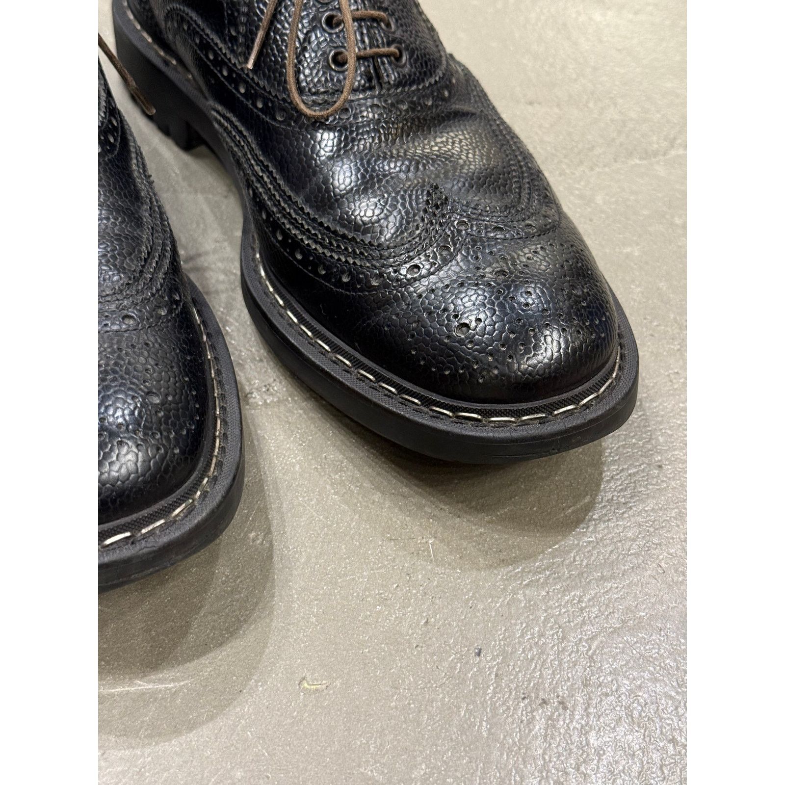 Givenchy 2010s Givenchy by Riccardo Tisci metal seam derby shoes Size US 12 / IT 42 - 4 Thumbnail