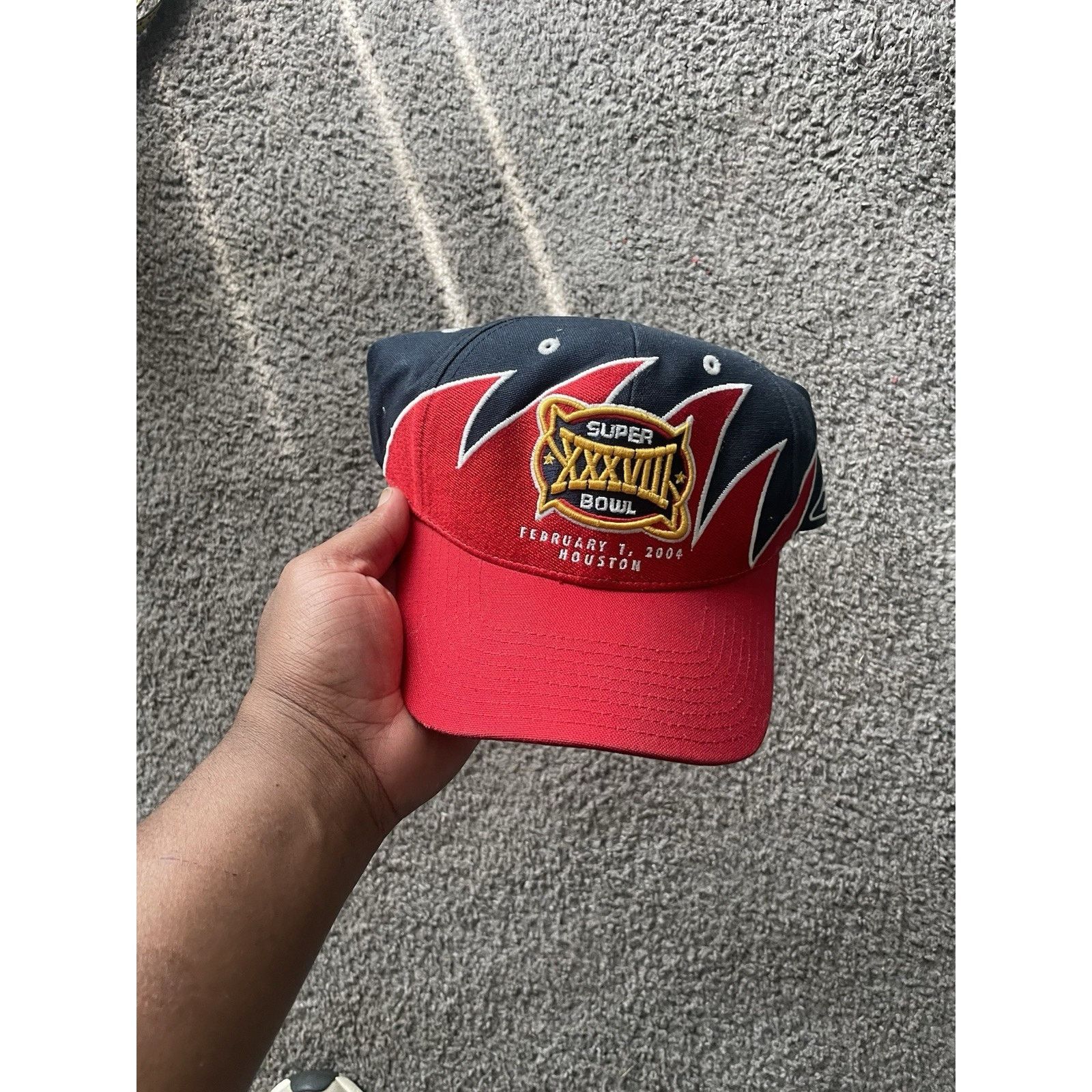 Reebok Super Bowl XXXVIII Houston 2004 Hat Men One Size Blue Size ONE SIZE - 1 Thumbnail