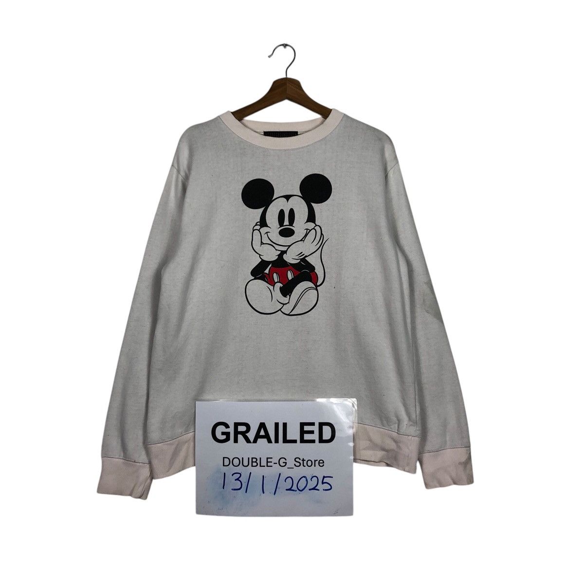 Japanese Brand × Mickey Mouse 📌Vintage Sweatshirt Crewneck Mickey Mouse Big Logo Size US M / EU 48-50 / 2 - 1 Thumbnail