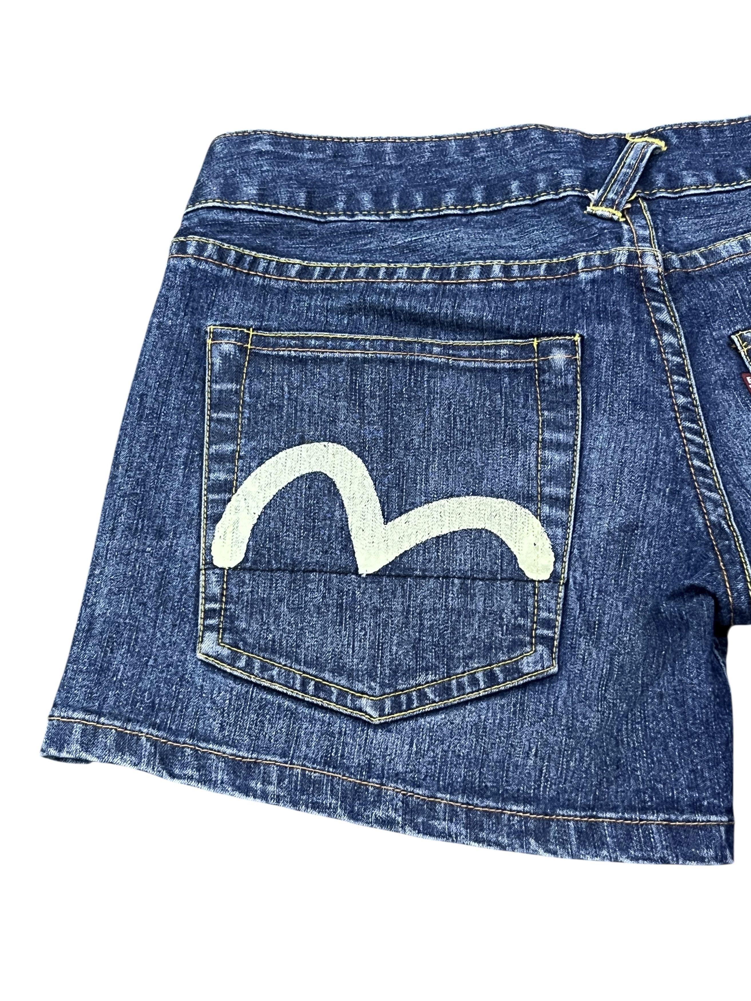 Evisu Vintage EVISU DONNA Denim Hot Pants Shorts Size 28" / US 6 / IT 42 - 5 Thumbnail