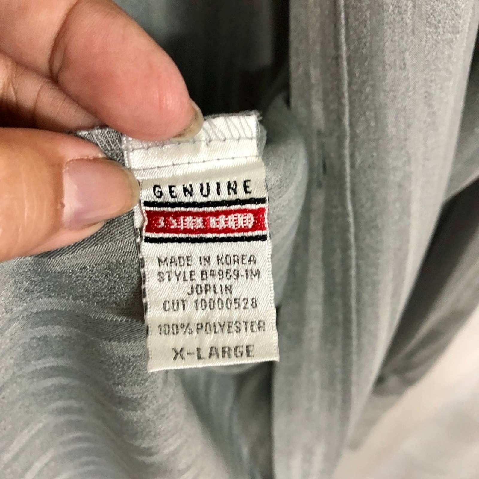 Bc Ethic BC Ethic Gray Ghost Stripes Button Up Long Sleeve Shirt XL Size US XL / EU 56 / 4 - 7 Thumbnail