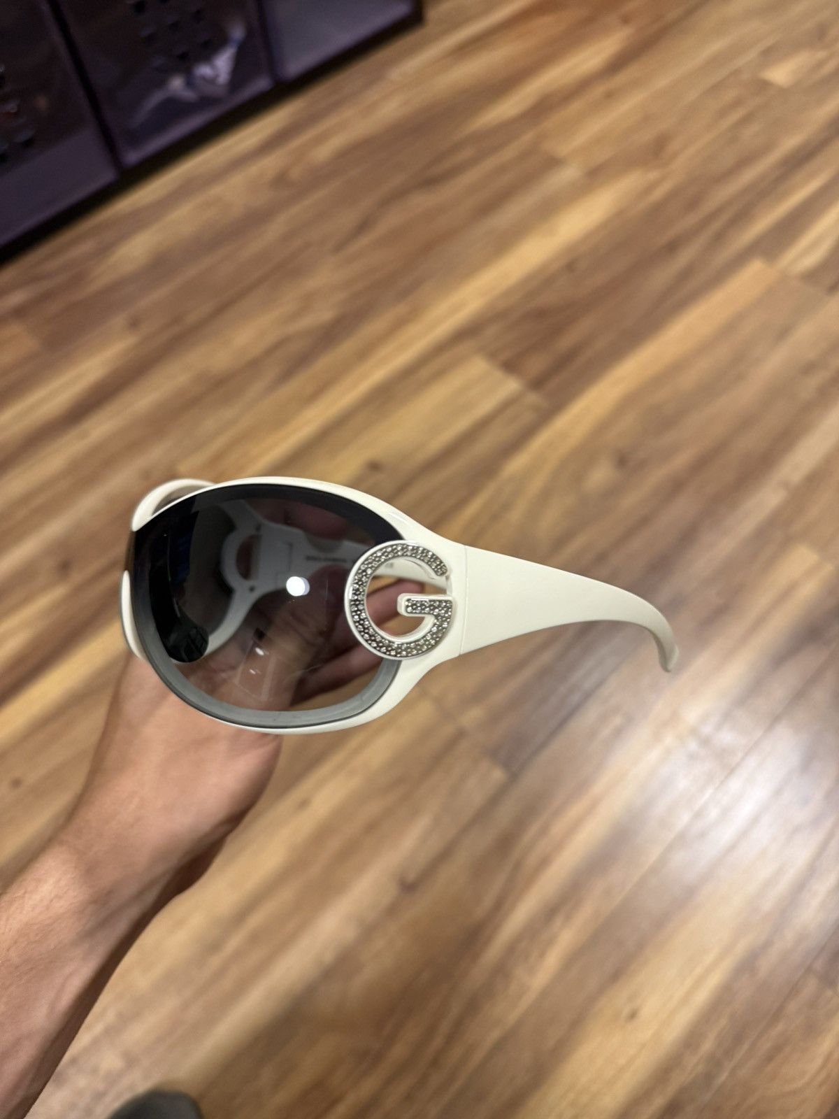 Dolce & Gabbana Dolce & Gabbana DG6024-B White Shield Sunglasses – Full Set Size ONE SIZE - 4 Thumbnail