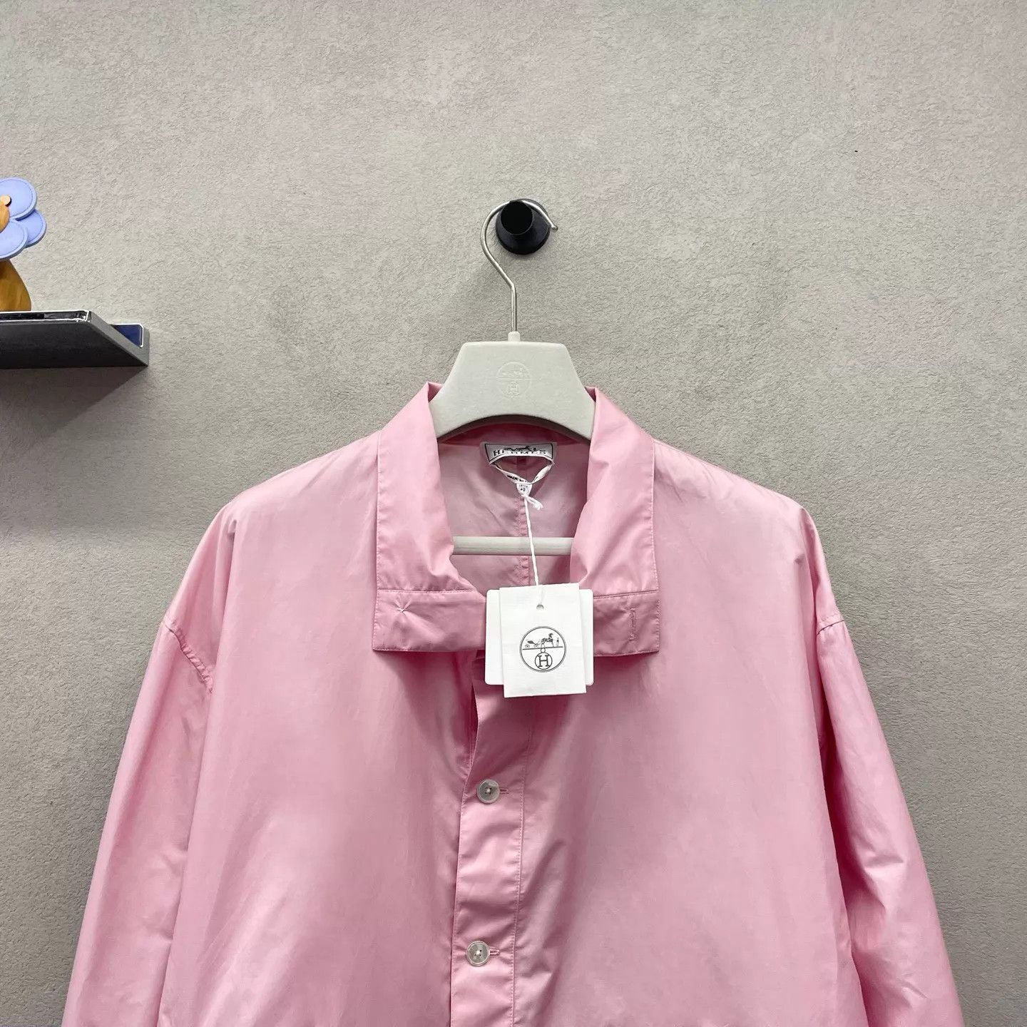 Hermes HERMES Pastel Pink Shirt Jacket Size M / US 6-8 / IT 42-44 - 4 Thumbnail