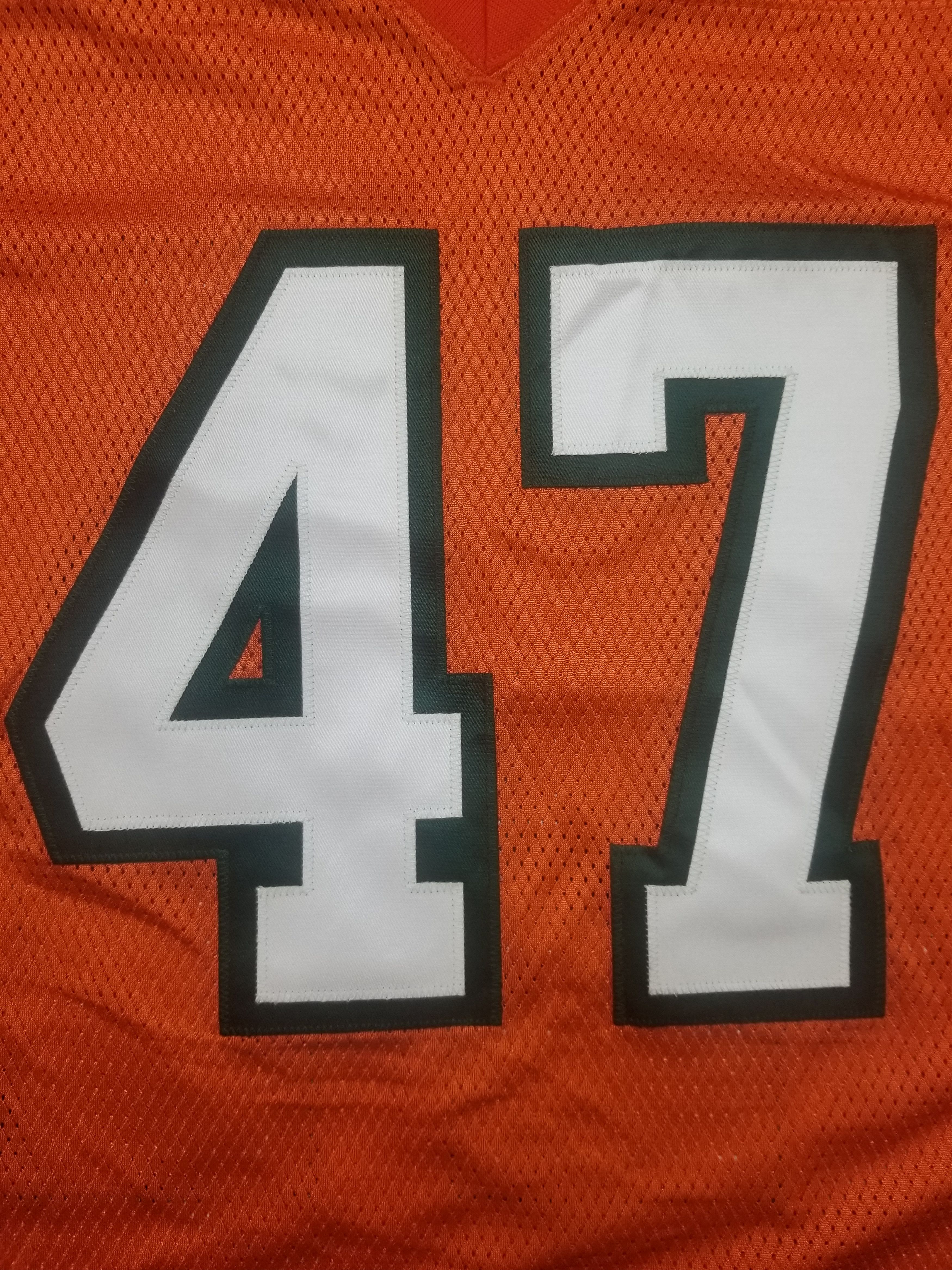 Nike Vintage Michael Irvin #47 University Miami Hurricanes Jersey Size US XXL / EU 58 / 5 - 17 Thumbnail