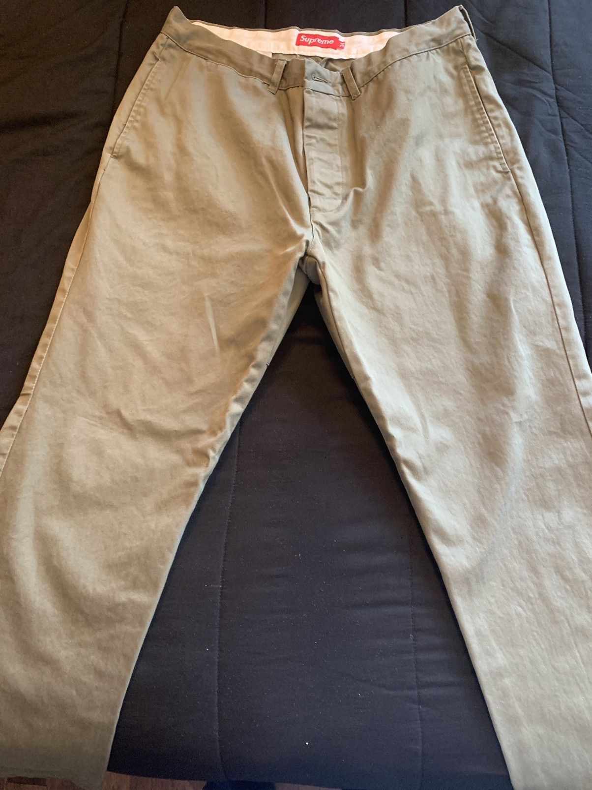 Supreme Supreme Pants 34x30 Olive Size US 34 / EU 50 - 1 Thumbnail