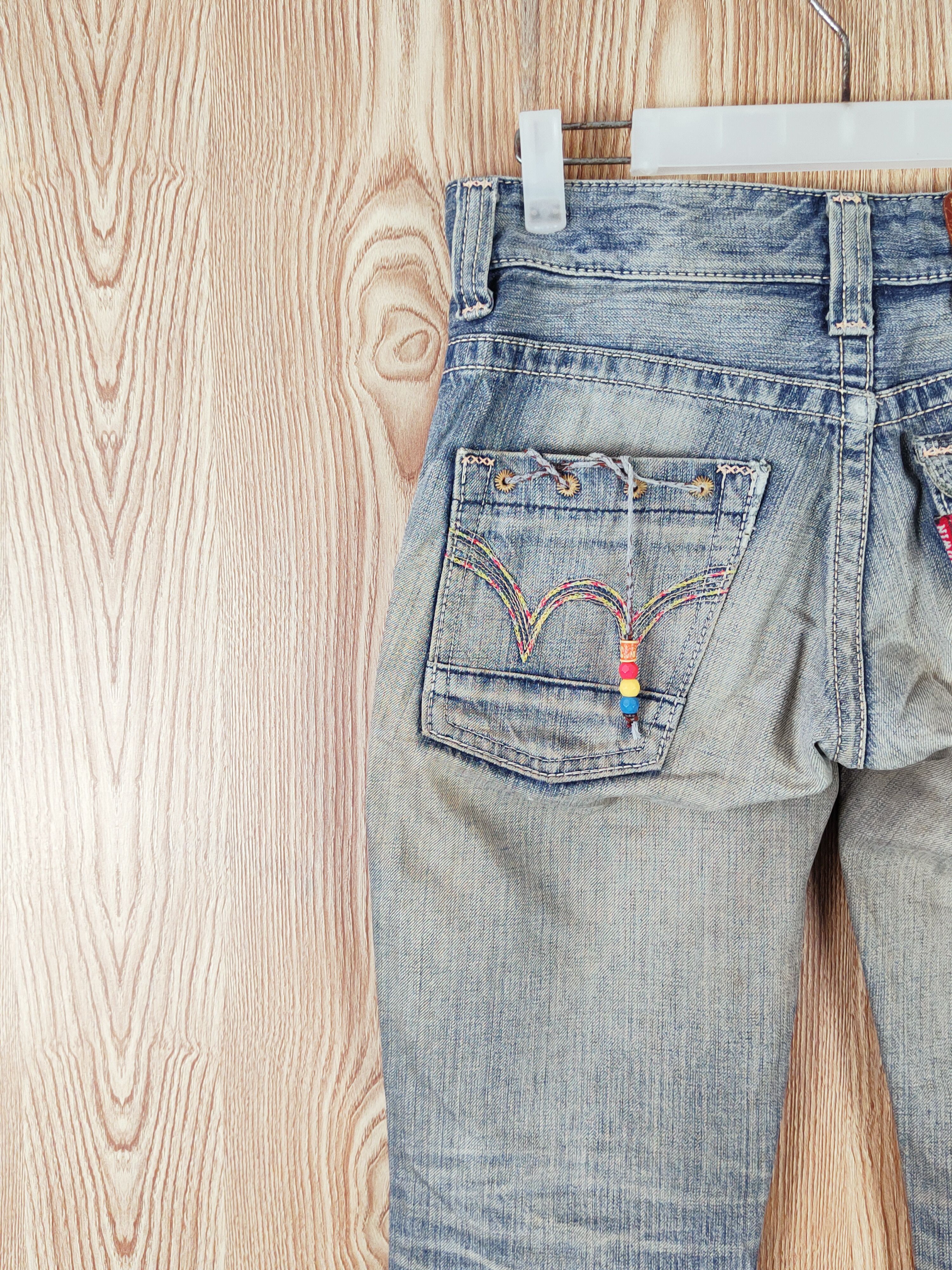 Edwin Edwin Blue Faded Distressed Ripped Jeans #W234 Size 28" / US 6 / IT 42 - 9 Thumbnail