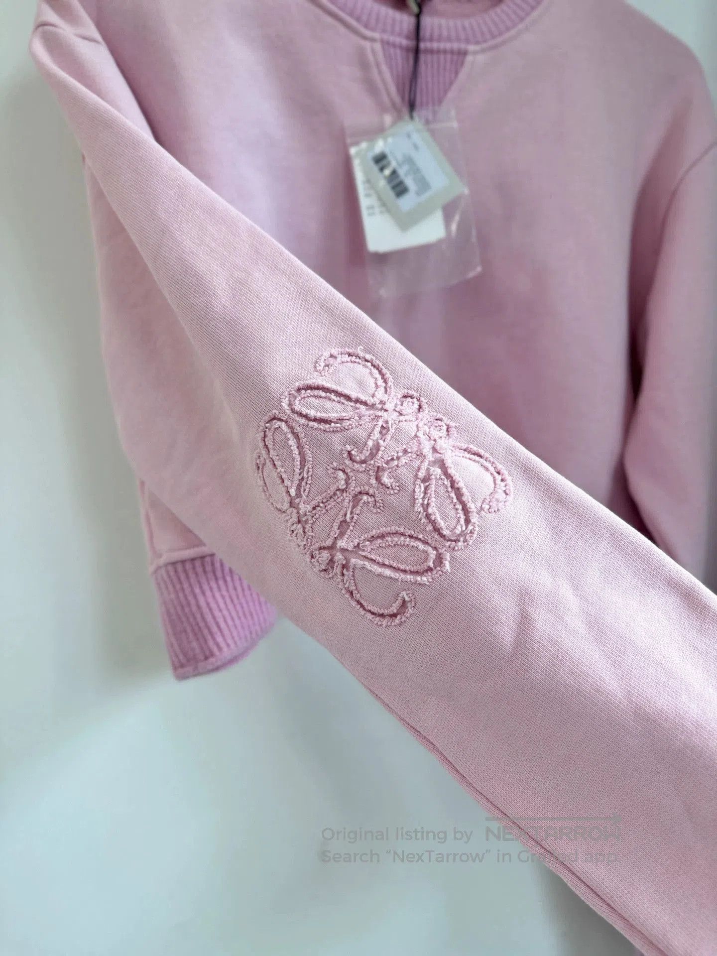 Loewe Loewe Women's Pink Crop Sweatshirt S. Size US S / EU 44-46 / 1 - 4 Thumbnail