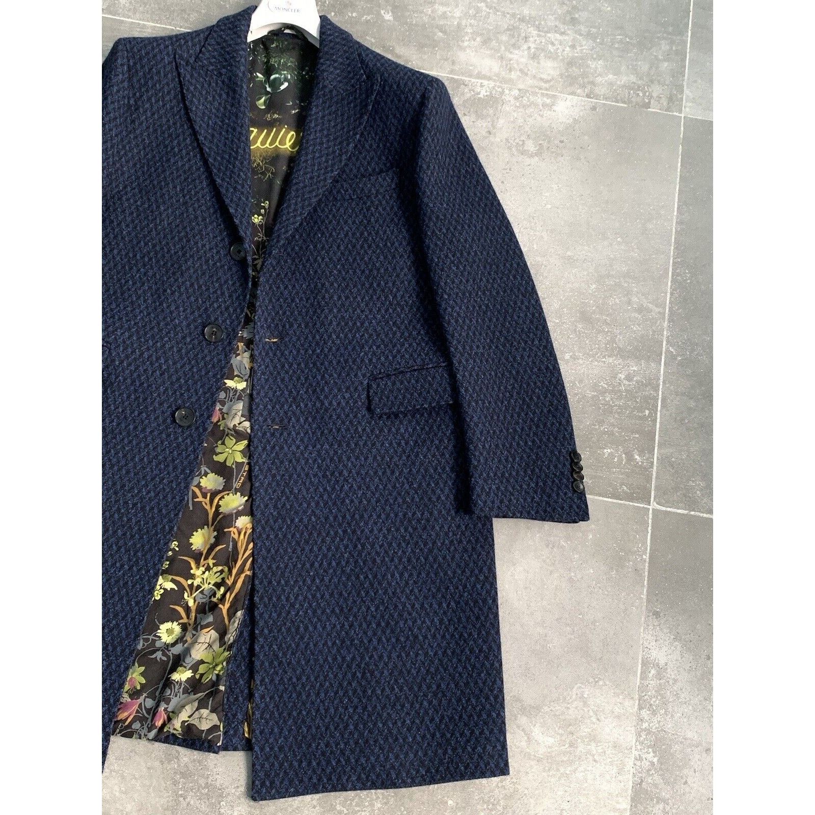 Etro Men's ETRO Long Wool Trench Coat Mac Jacket EU 52 UK 42 L Size US L / EU 52-54 / 3 - 11 Thumbnail