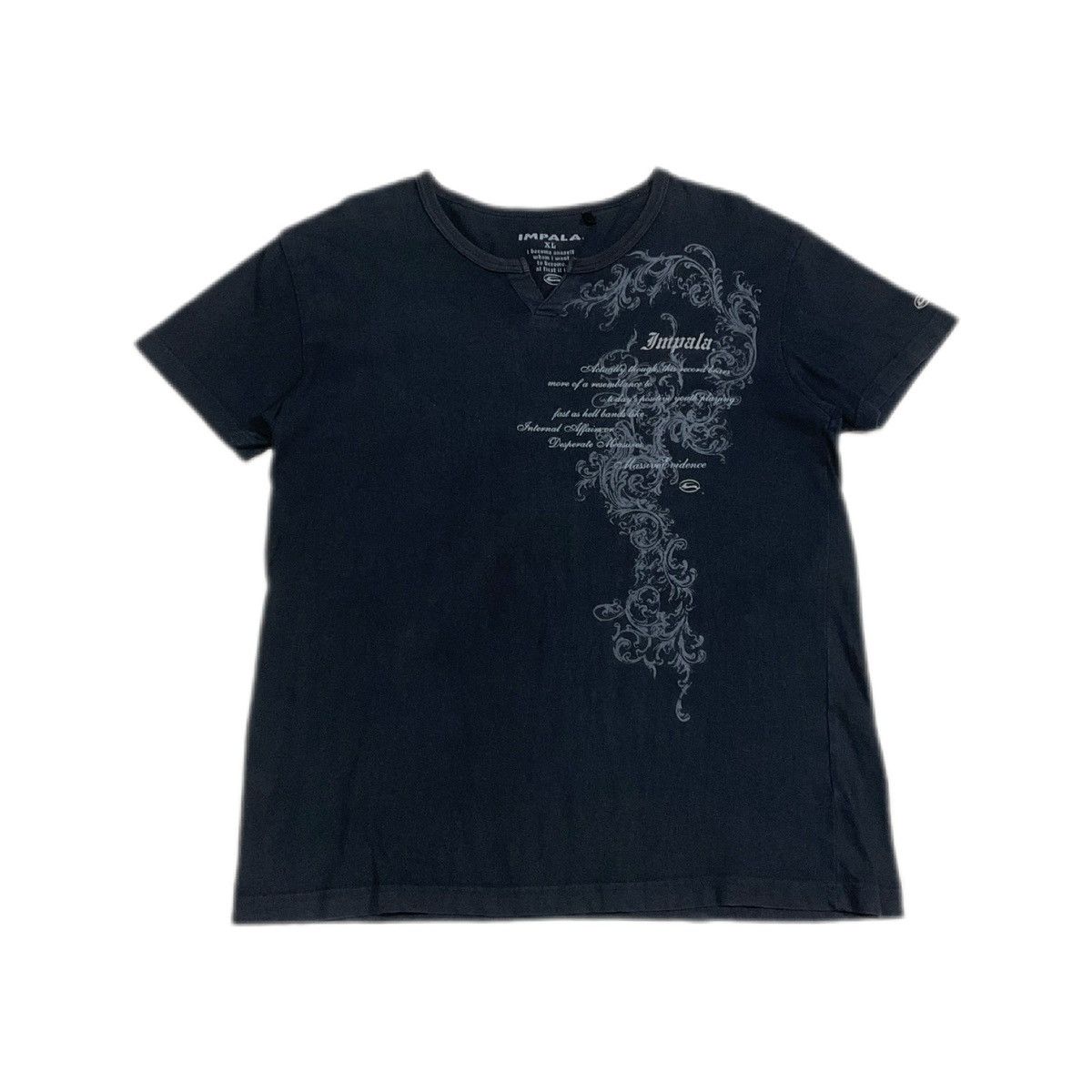 If Six Was Nine 🔥 Sick Y2K Impala Tribal Floral Poem Shirt Goth Punk Size US XL / EU 56 / 4 - 4 Thumbnail