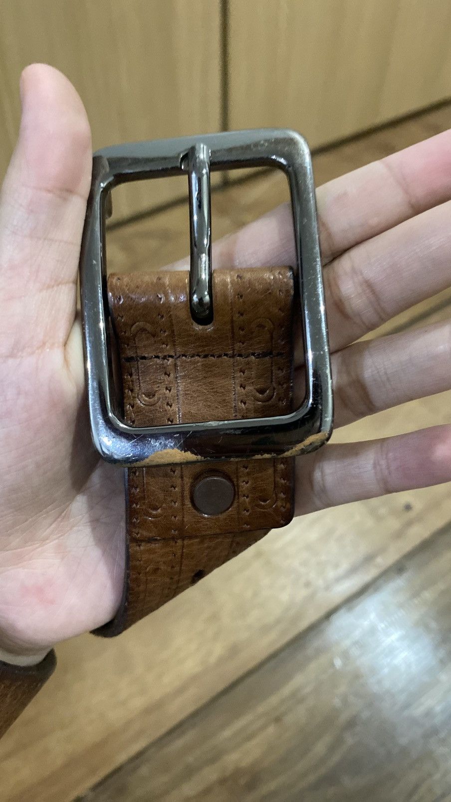 Vintage Y2K belt vintage leather Size ONE SIZE - 3 Thumbnail