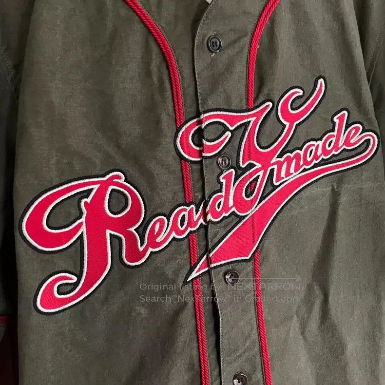READYMADE Readymade Green Baseball Jersey. Size US S / EU 44-46 / 1 - 2 Thumbnail
