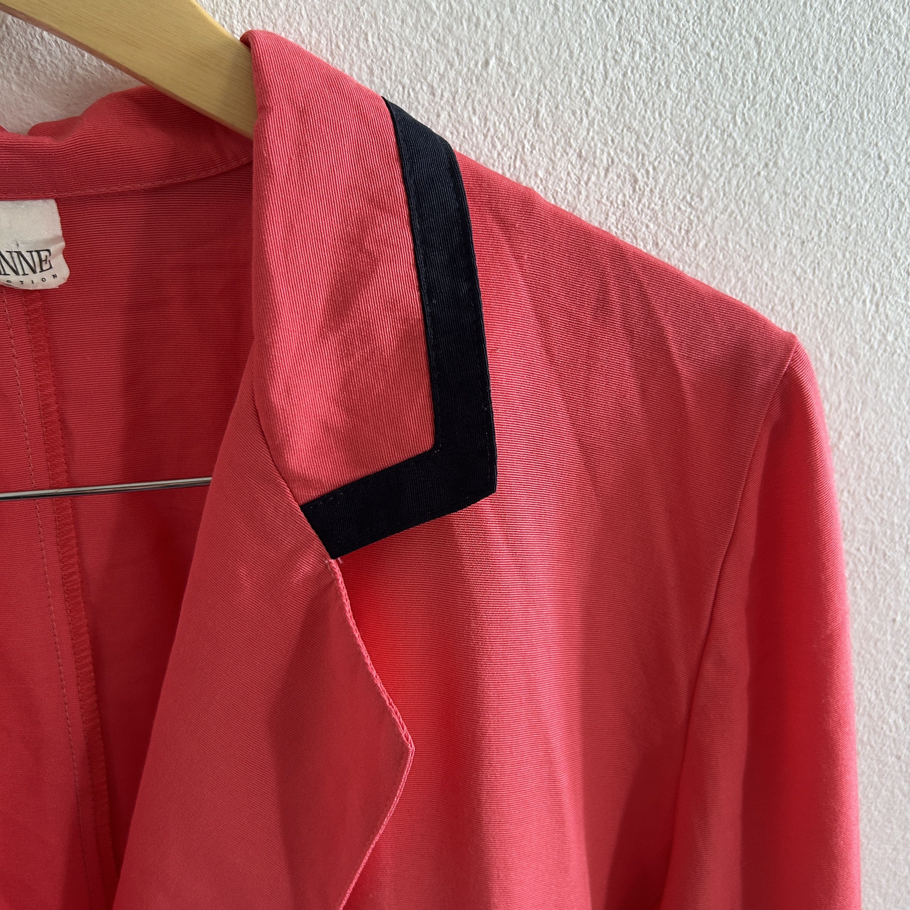 Vintage Vintage 90s Coral Pink Designer Blazer Size S / US 4 / IT 40 - 12 Thumbnail