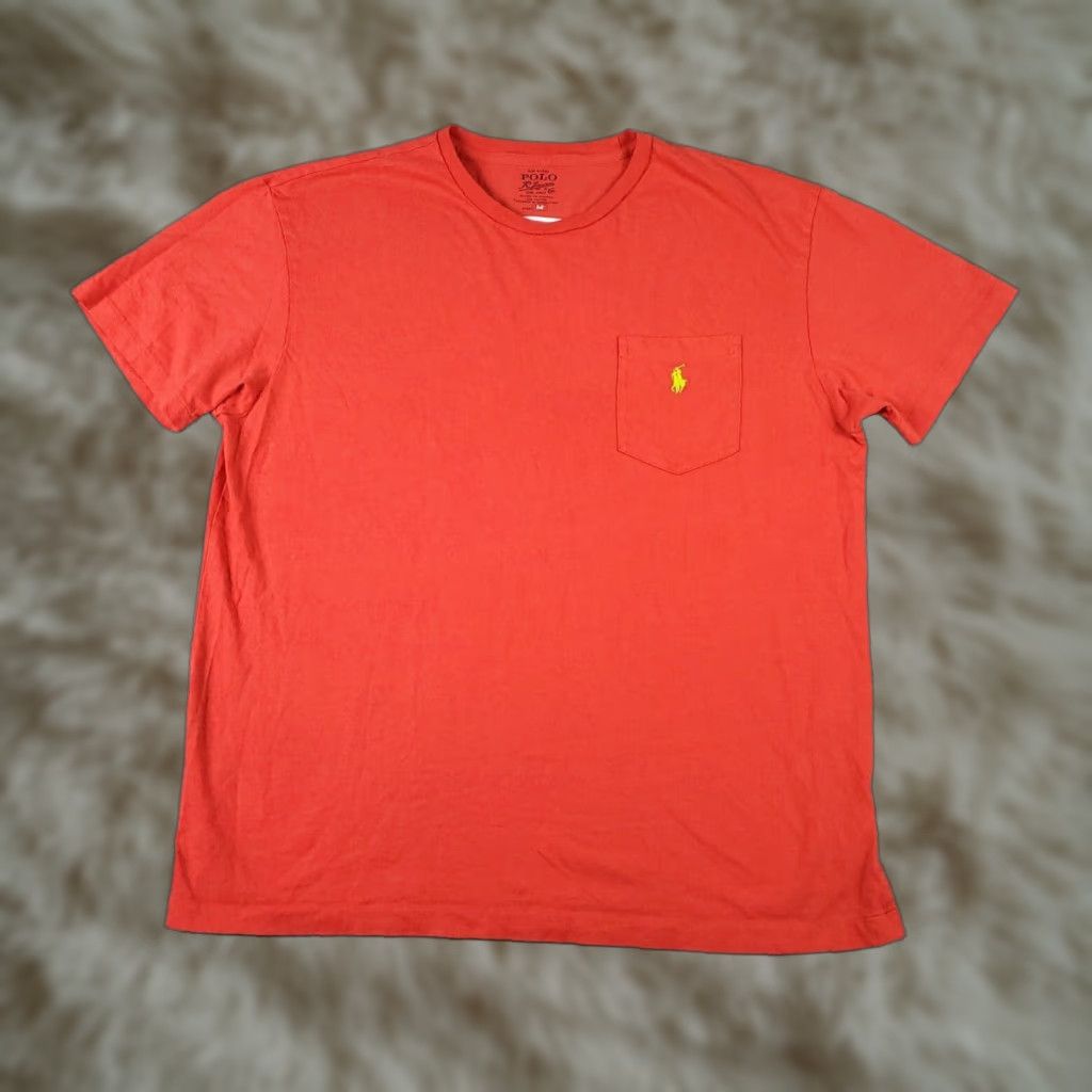 Polo Ralph Lauren Polo Ralph Lauren T-Shirt Mens Medium Red Casual Short Sleeve Crew Neck Size US M / EU 48-50 / 2 - 1 Thumbnail