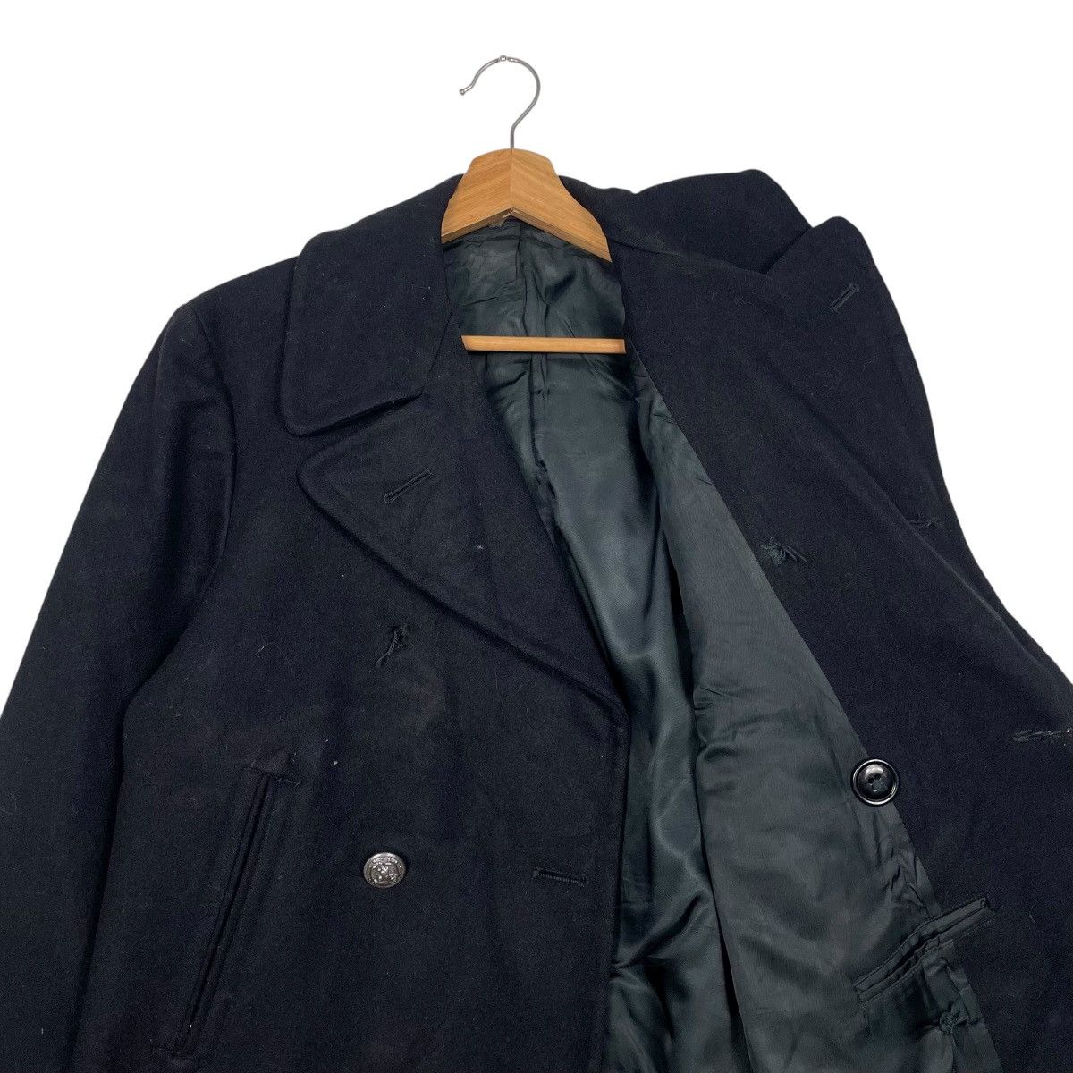 Vintage Vintage 70s US Navy Wool Peacoat Size US S / EU 44-46 / 1 - 10 Thumbnail