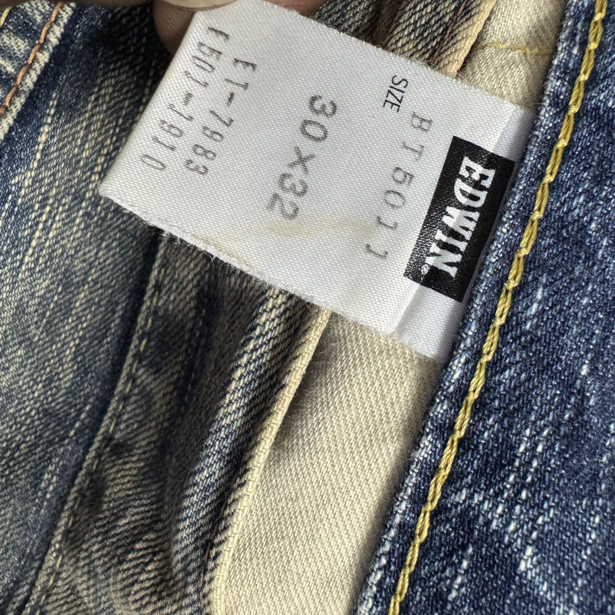 Edwin Vintage Edwin 503 Mudwash Denim Distressed Jeans Size US 31 - 20 Thumbnail