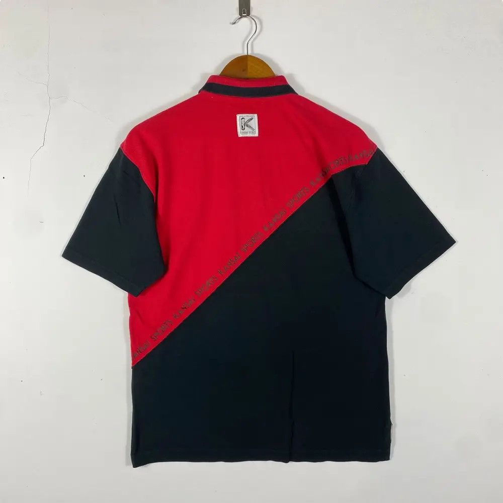 Designer Vintage 90's KANSAI SPORTS 2 Tones Polo Shirt Large Size Size US L / EU 52-54 / 3 - 5 Thumbnail