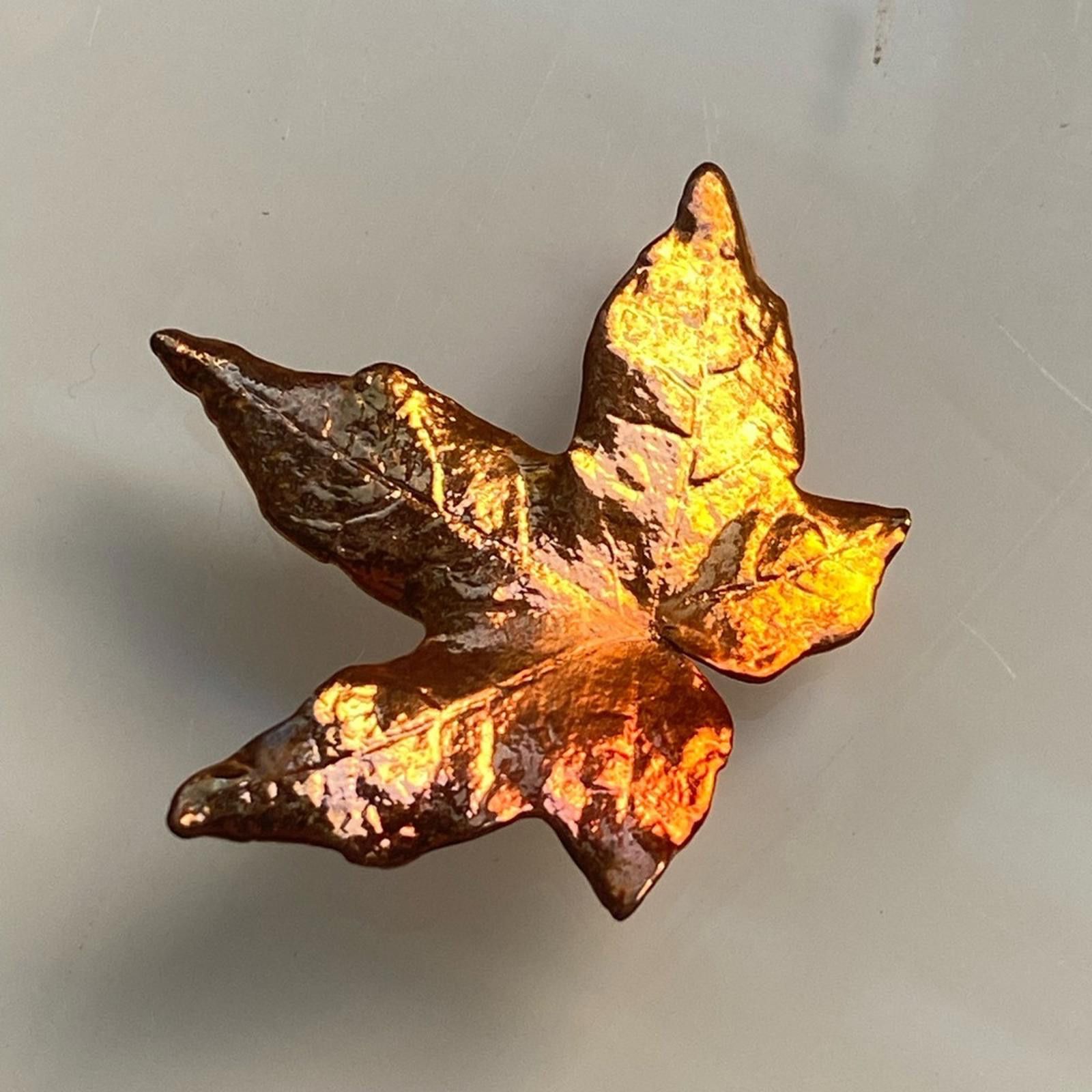 Other SpenCraft Copper Maple Leaf Brooch Pin Real Leaves Size ONE SIZE - 1 Thumbnail