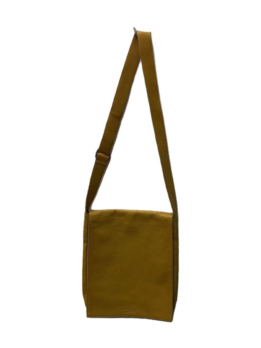 Jean Paul Gaultier Leather Messenger Bag in Yellow, Men's