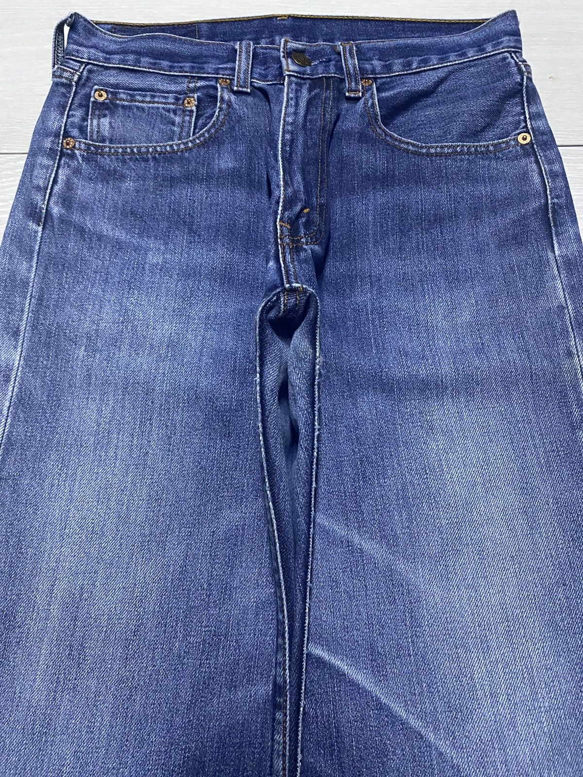 Levi's Vintage Levis 512 Blue Wash Baggy Jeans Size US 29 - 3 Thumbnail