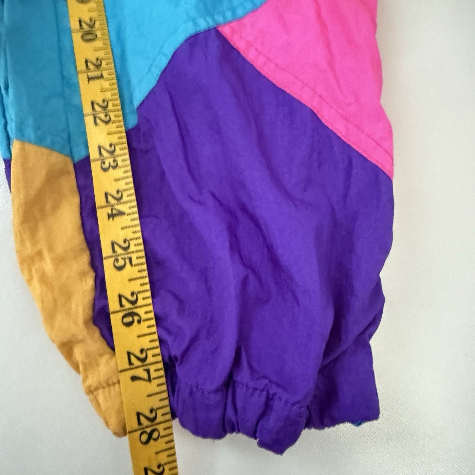 Other Vintage 80s Neon Parachute Windbreaker Lined Track Jogger Size 26" / US 2 / IT 38 - 9 Thumbnail
