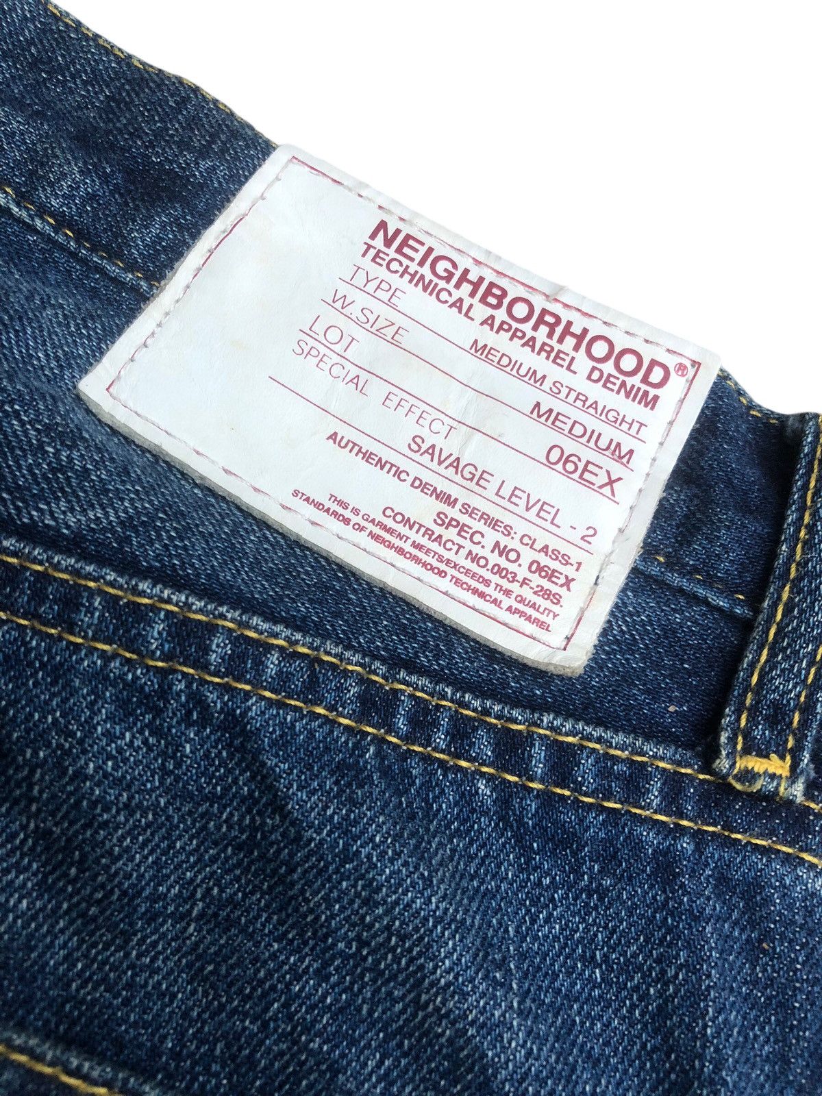 Japanese Brand × Neighborhood NEIGHBORHOOD Medium Straight Lot 06EX Selvedge Level2 Jeans Size US 34 / EU 50 - 12 Thumbnail