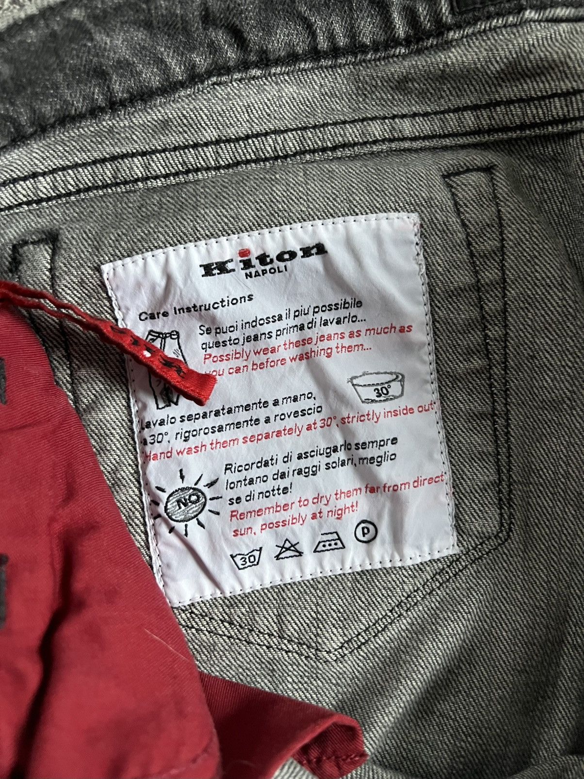 Kiton Women's Kiton Napoli Denim Gray Jeans Size 44 / M Italy Size 30" / US 8 / IT 44 - 12 Thumbnail