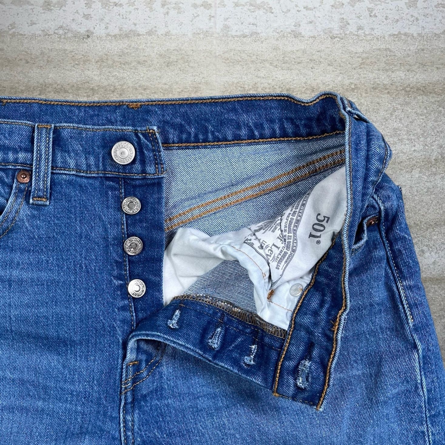 Levi's Vintage Y2K Levis 501 Jeans 27x26 Regular Straight Leg Fit Size 27" / US 4 / IT 40 - 5 Thumbnail