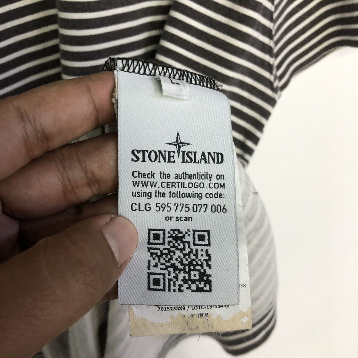 Stone Island Stone Island Marina Stripe Tshirt Size US M / EU 48-50 / 2 - 8 Thumbnail
